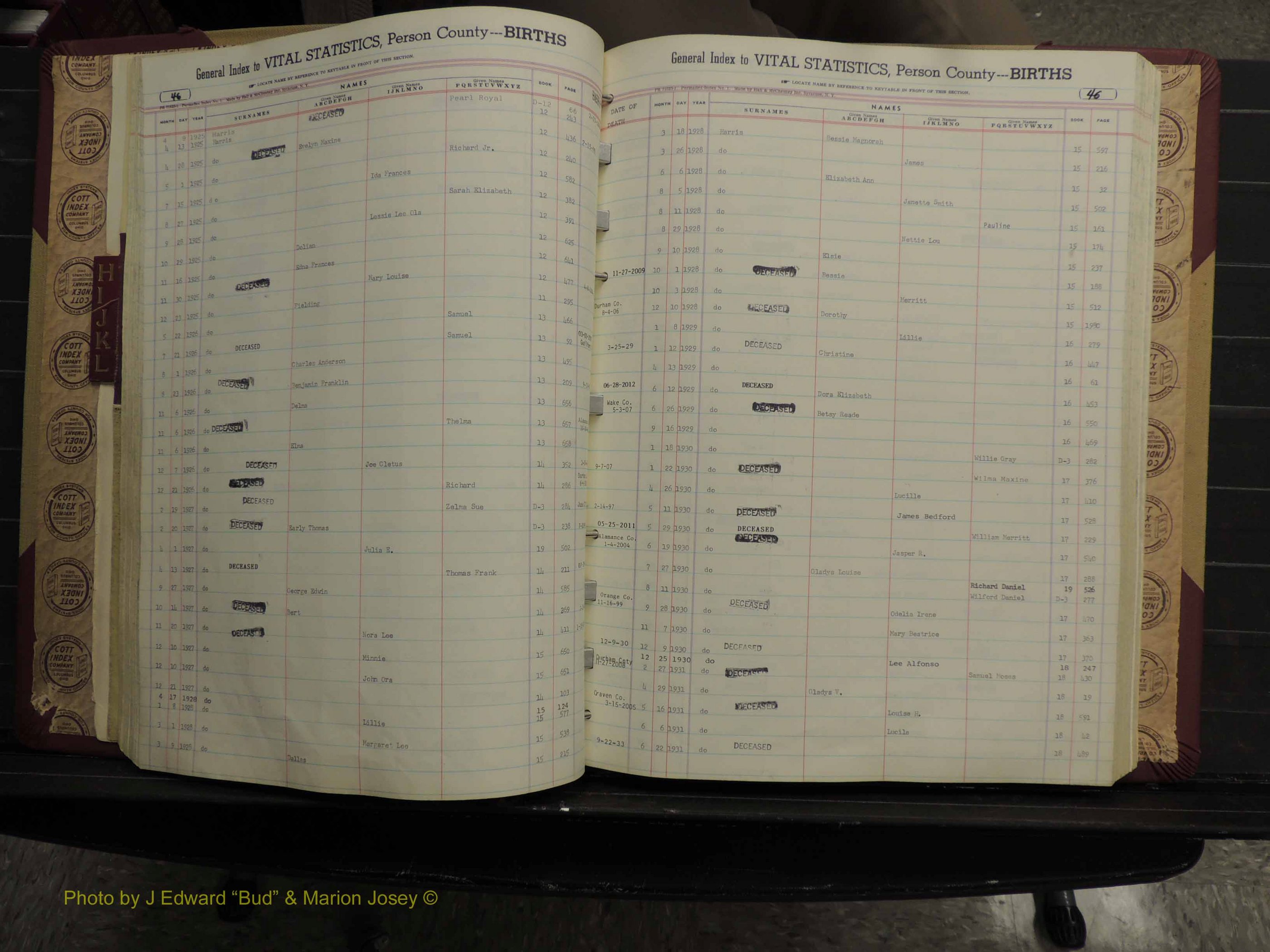 Person Co, NC, Births, H-L, 1913-2012 (137).JPG