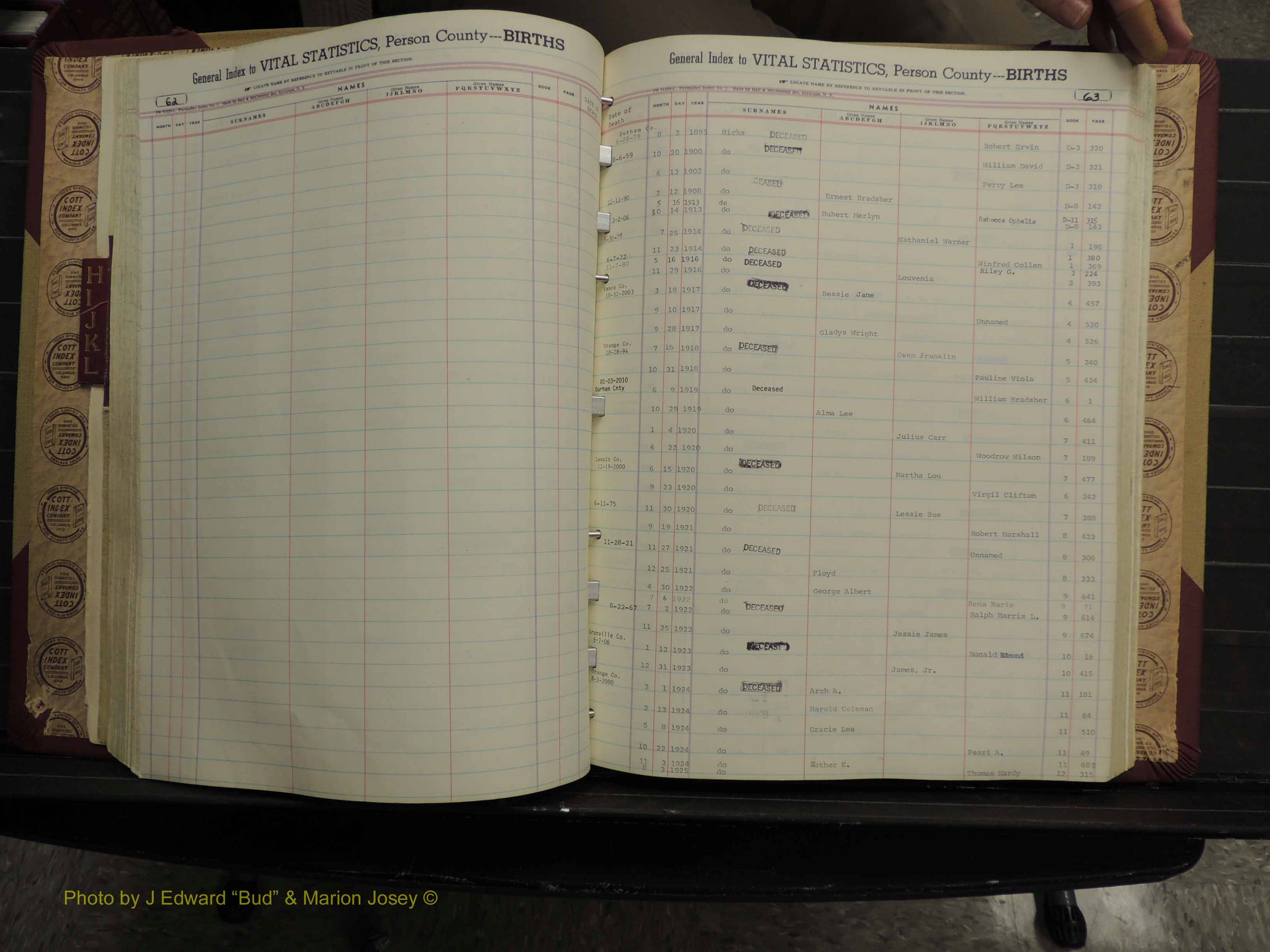 Person Co, NC, Births, H-L, 1913-2012 (157).JPG