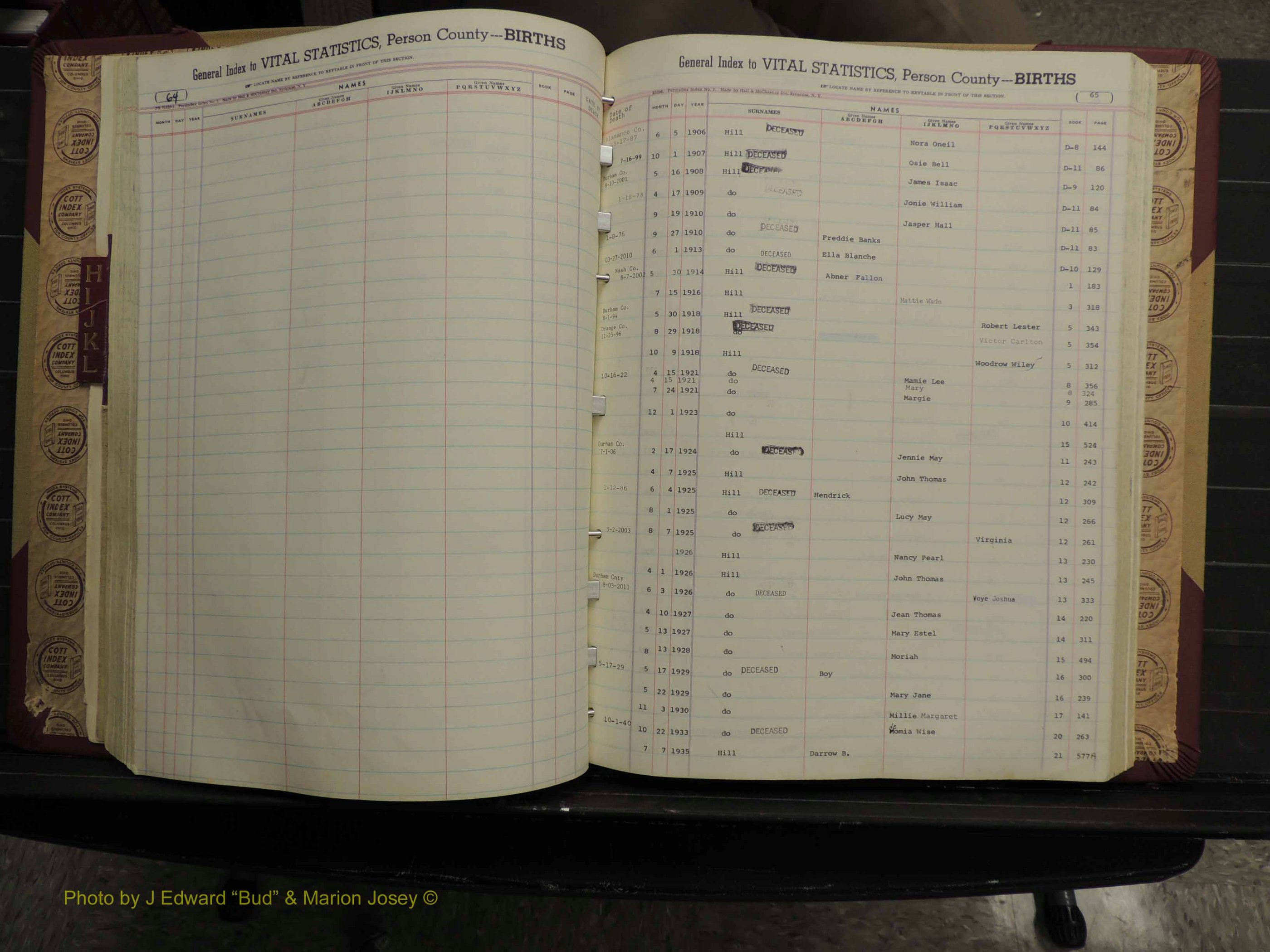 Person Co, NC, Births, H-L, 1913-2012 (160).JPG