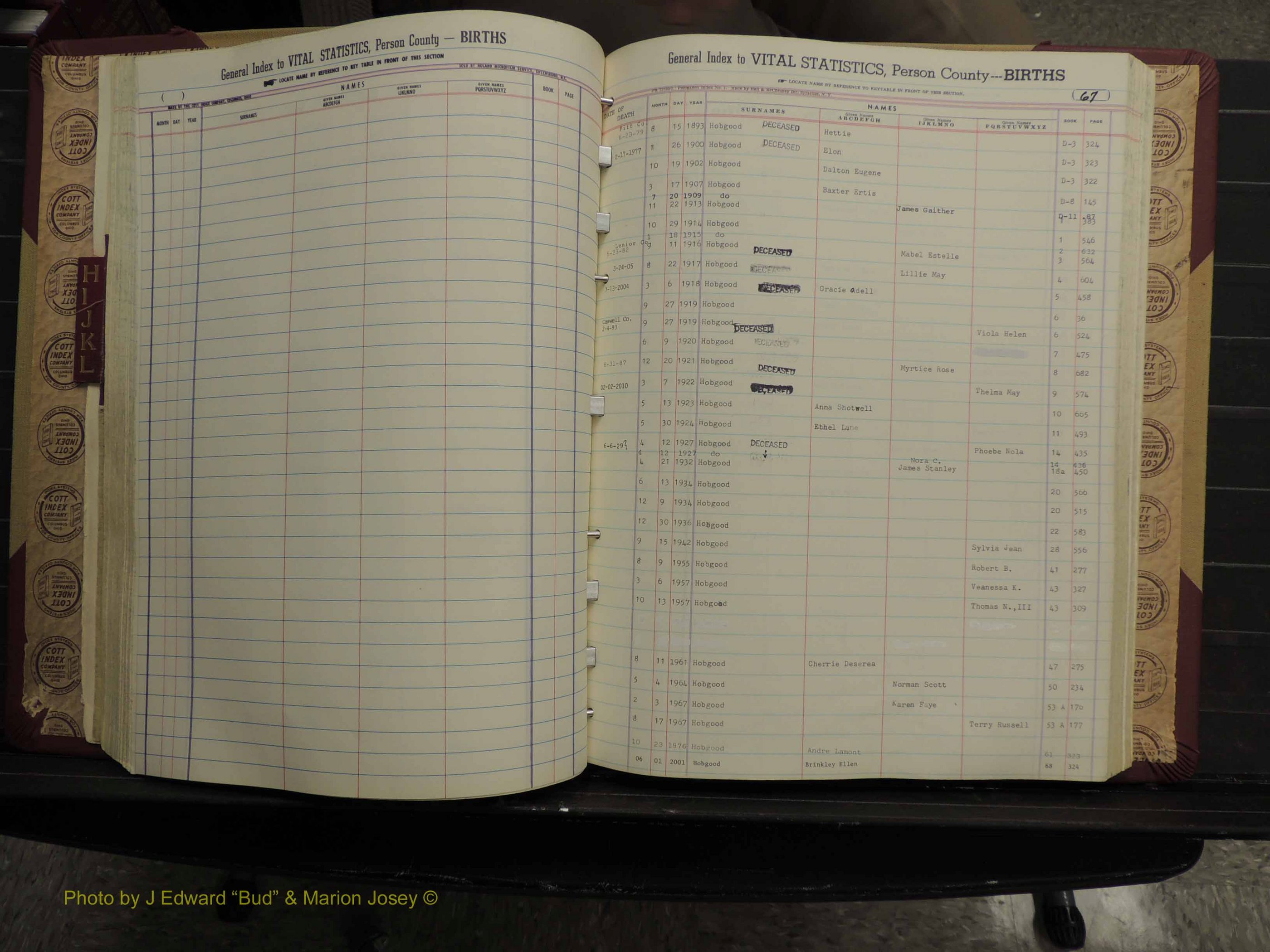 Person Co, NC, Births, H-L, 1913-2012 (162).JPG