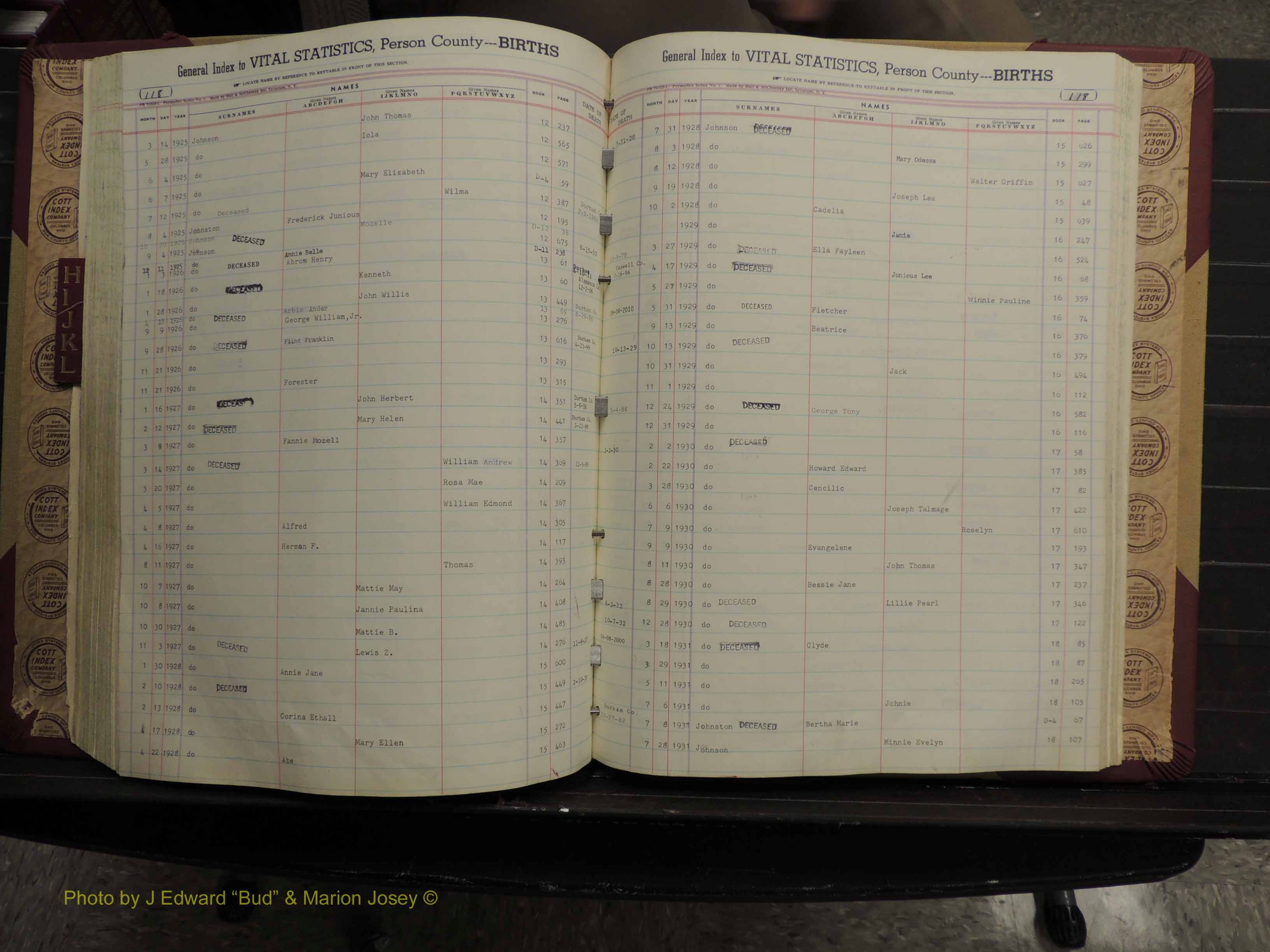 Person Co, NC, Births, H-L, 1913-2012 (207).JPG