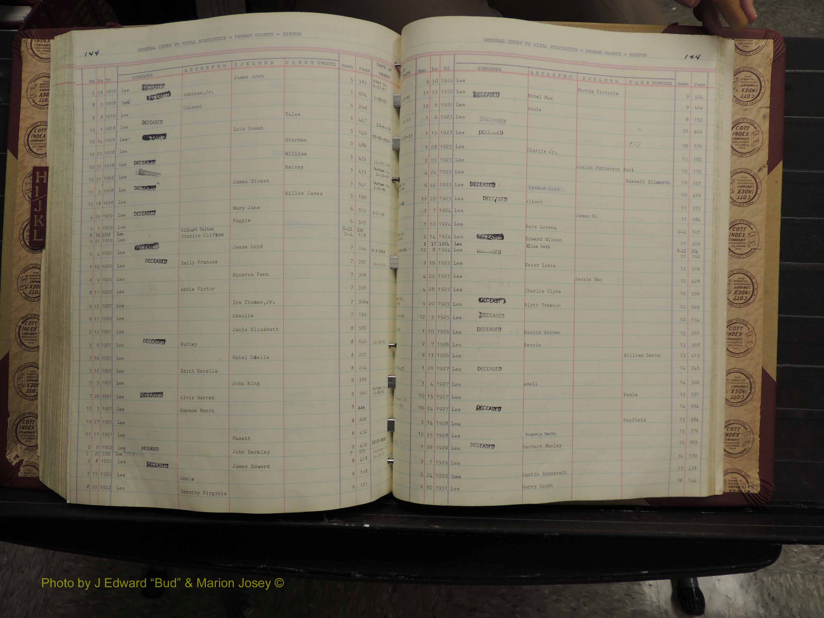 Person Co, NC, Births, H-L, 1913-2012 (243).JPG