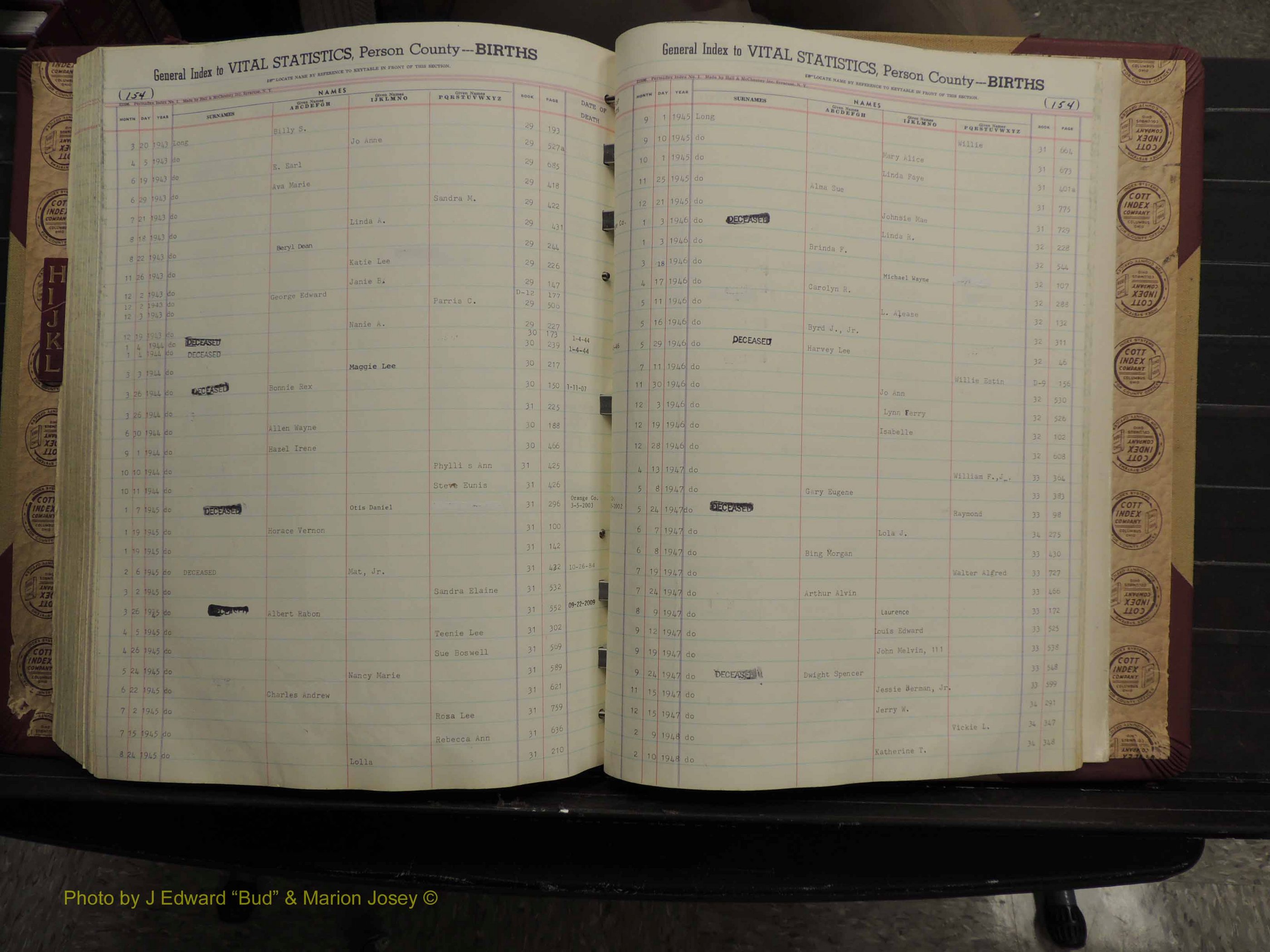 Person Co, NC, Births, H-L, 1913-2012 (258).JPG