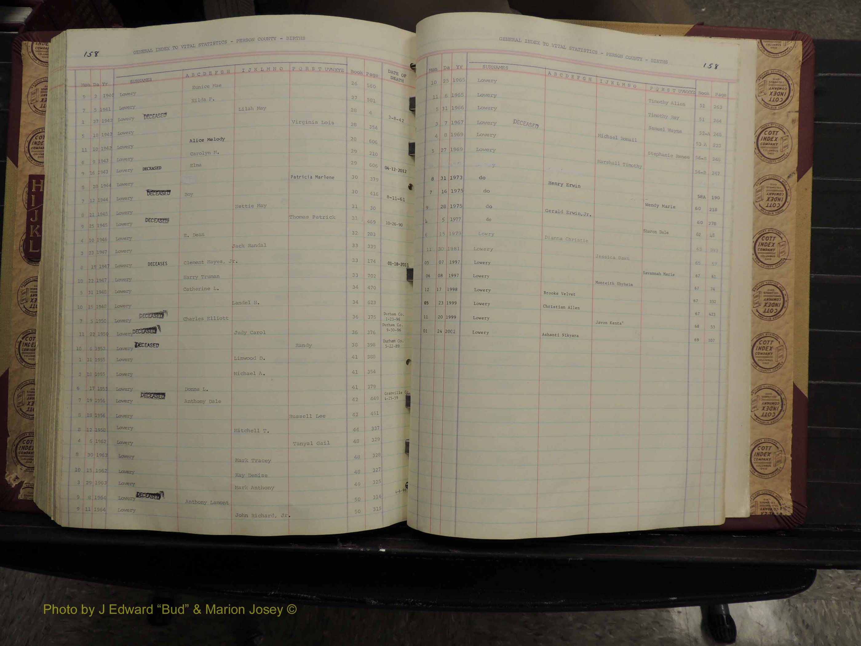 Person Co, NC, Births, H-L, 1913-2012 (266).JPG