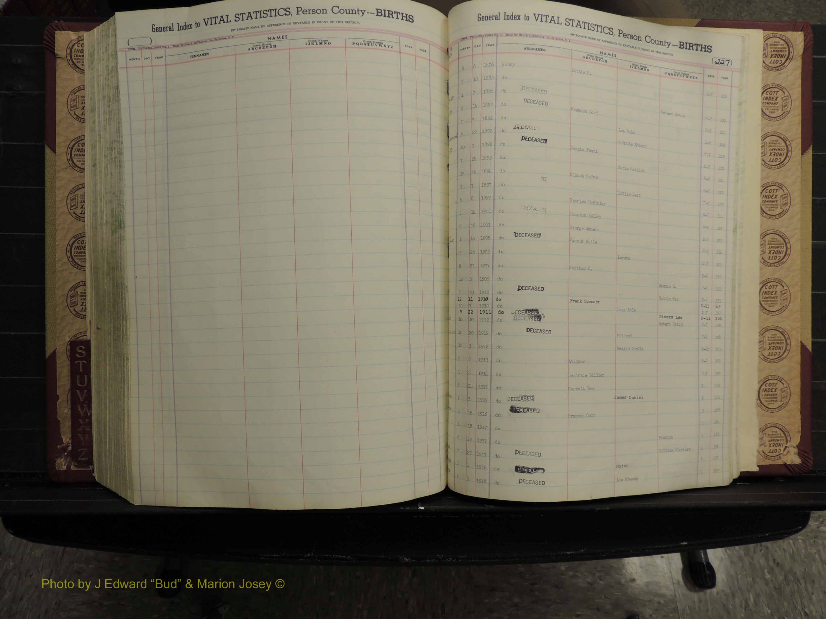 Person Co, NC, Births, S-Z, 1913-2012 (339).JPG
