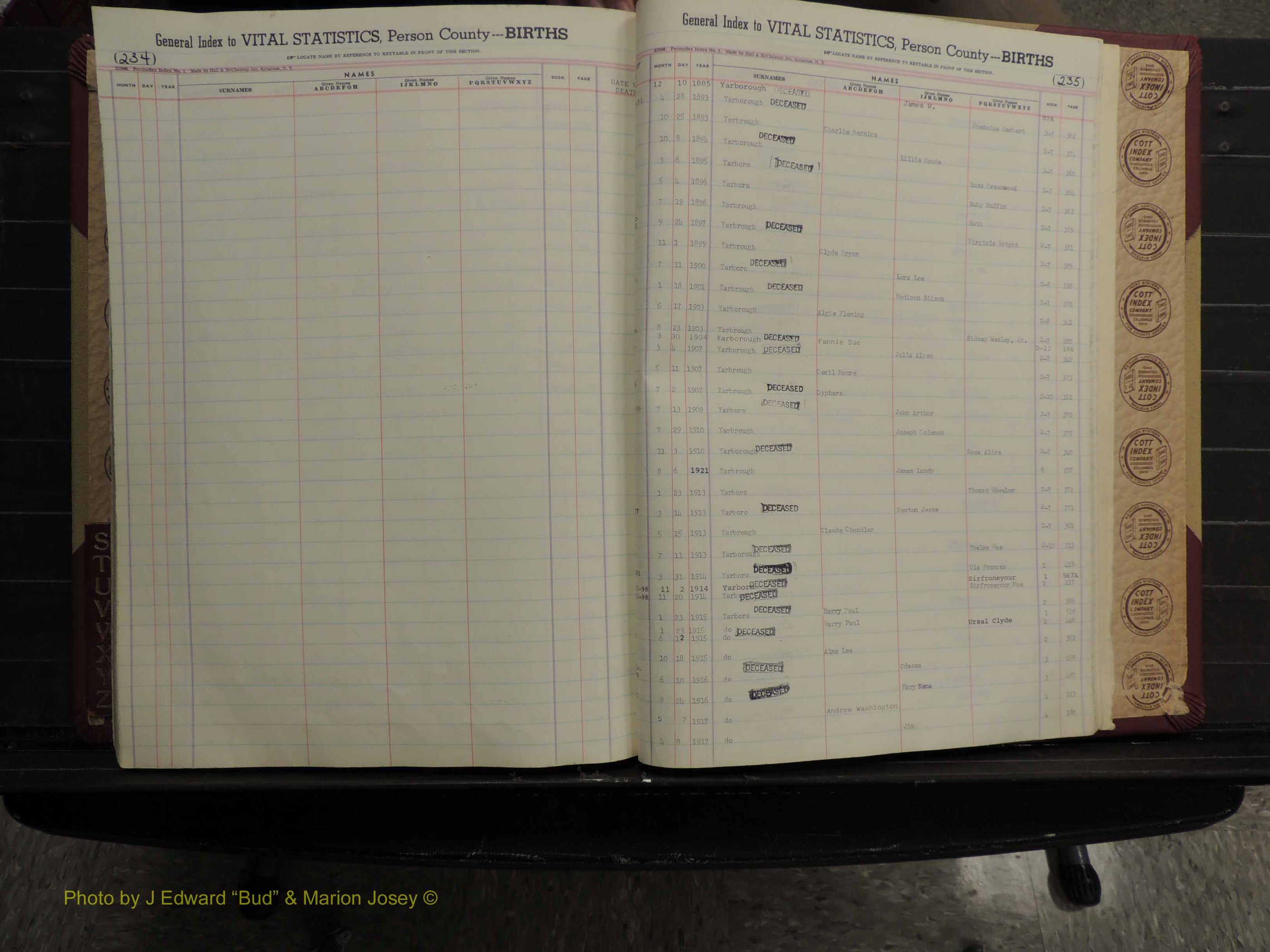 Person Co, NC, Births, S-Z, 1913-2012 (351).JPG
