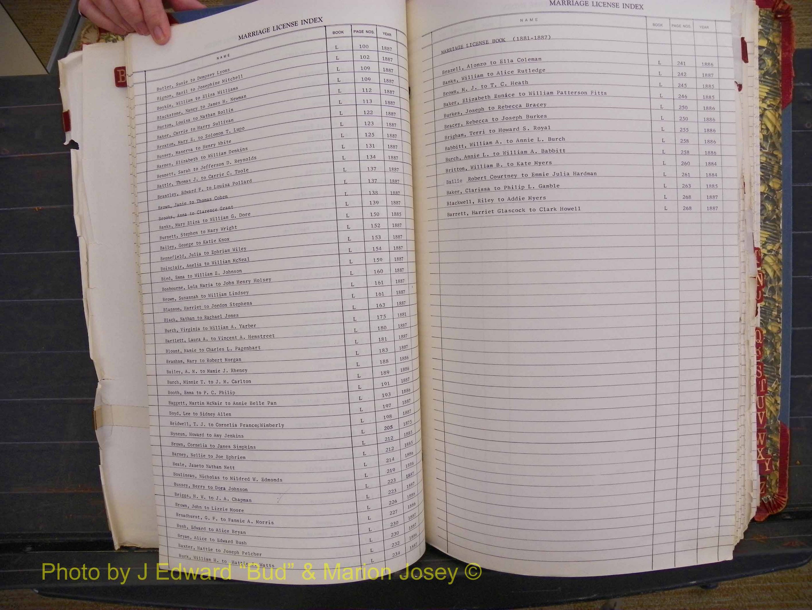 Richland Marriages 1806-1887, Index B (138).JPG
