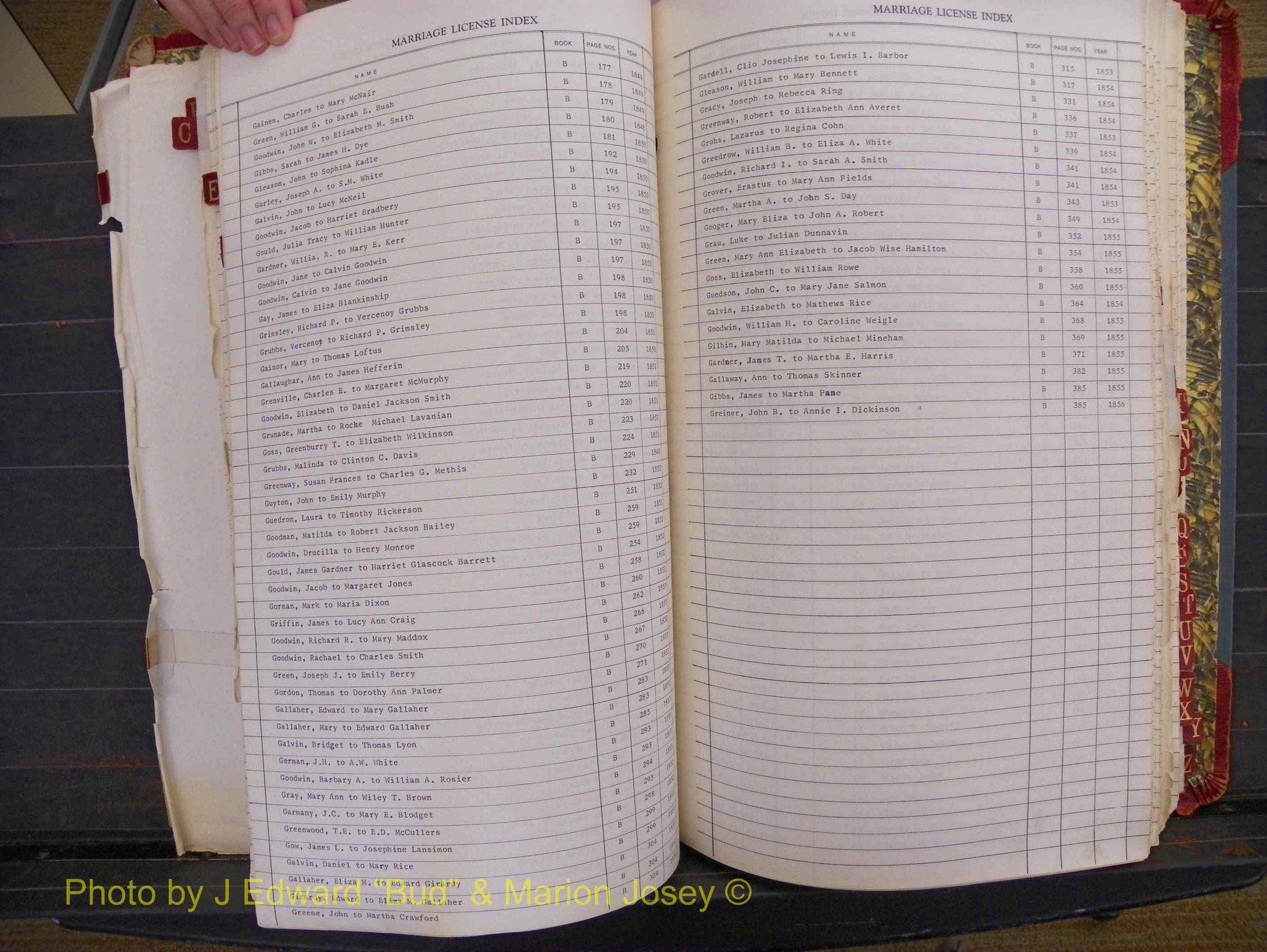 Richland Marriages 1806-1887, Index G (195).JPG