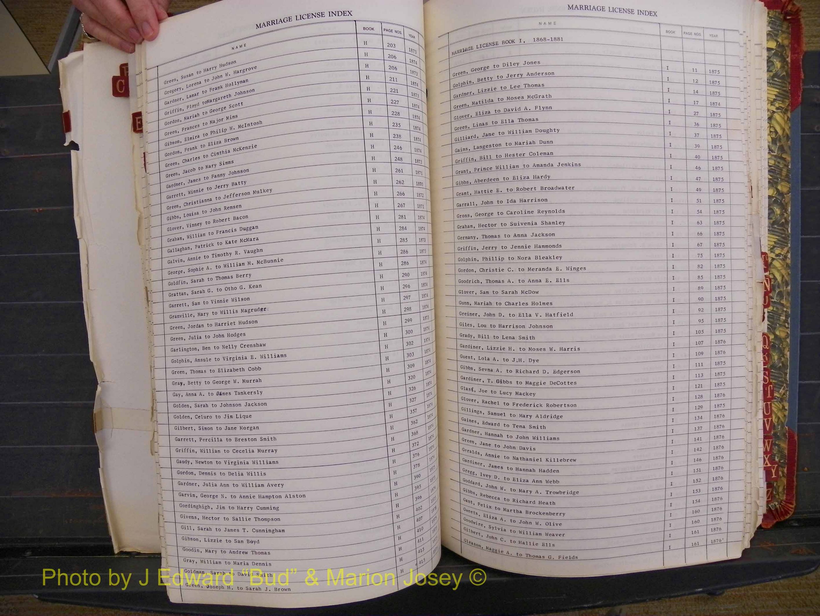 Richland Marriages 1806-1887, Index G (205).JPG