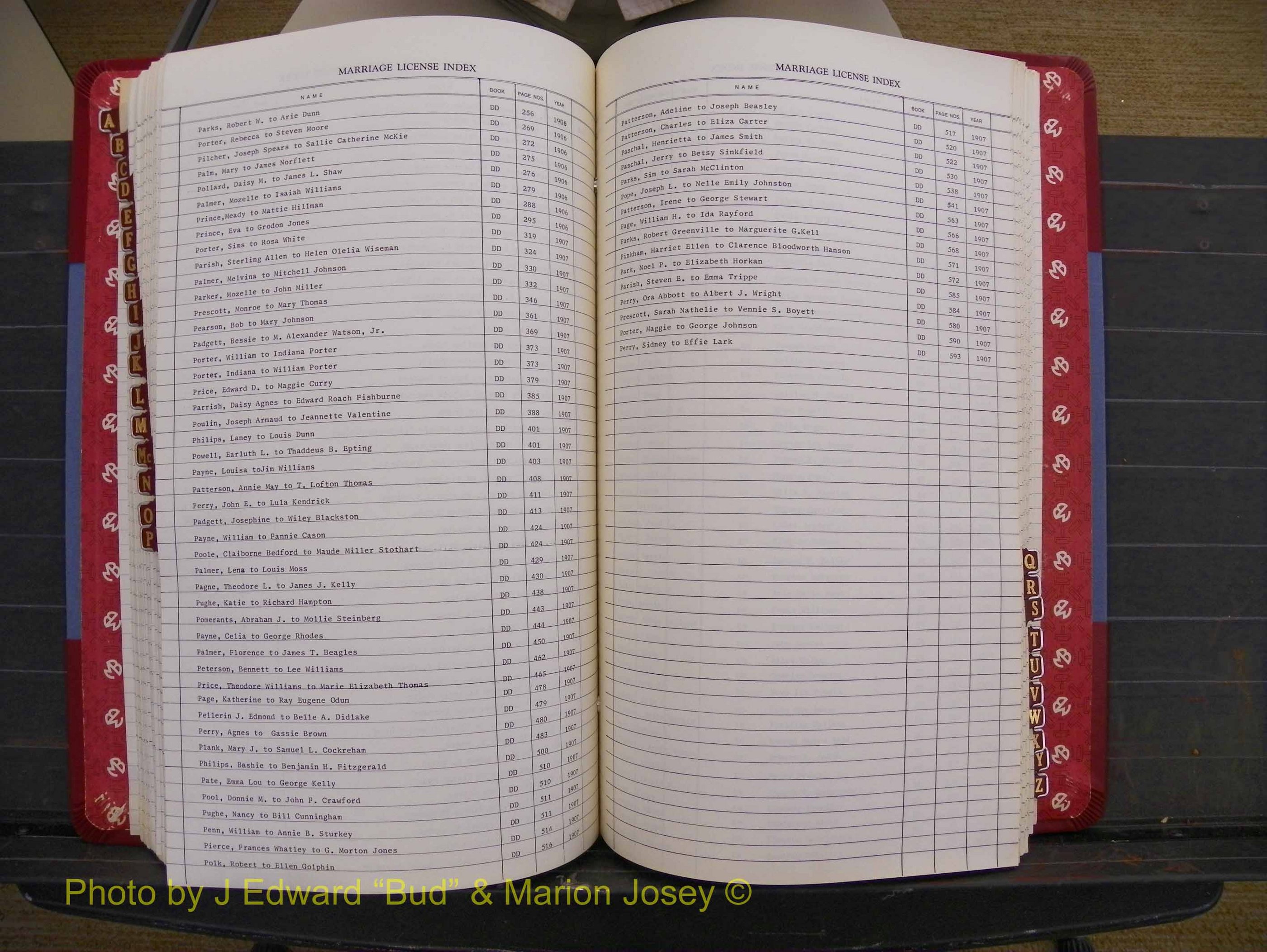 Richmond Marriages 1903-1912, Index P (268).JPG