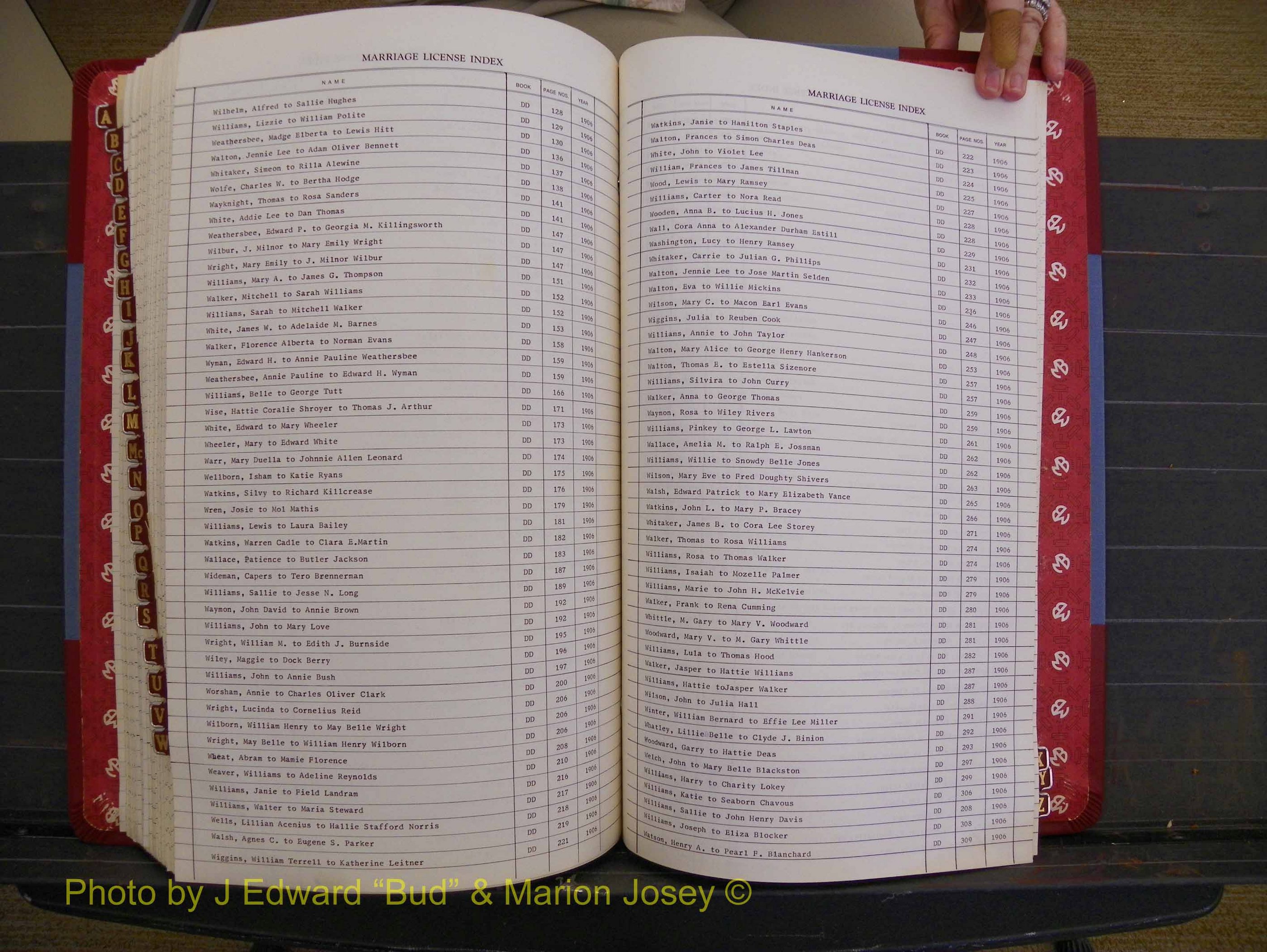 Richmond Marriages 1903-1912, Index W (338).JPG