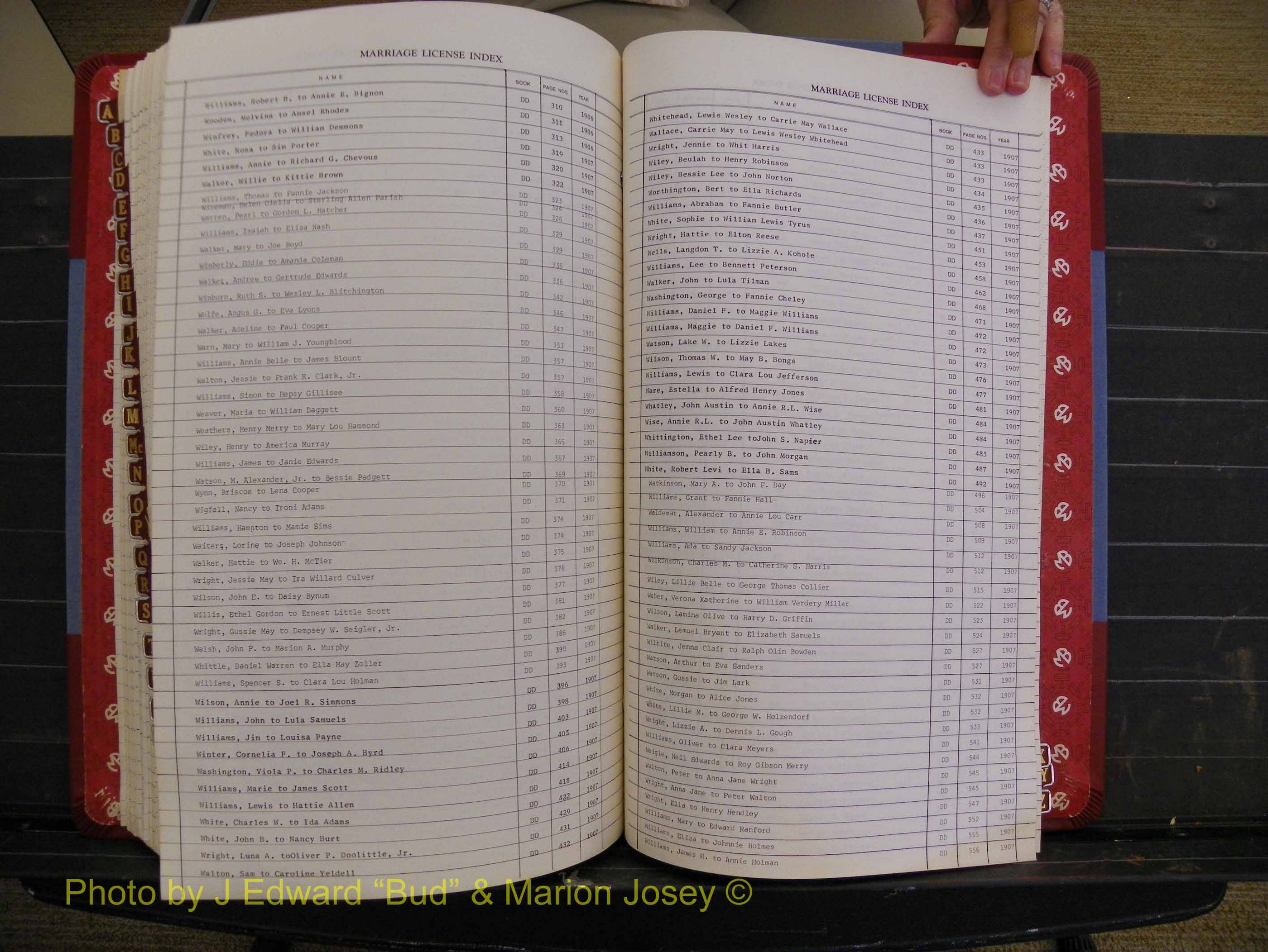 Richmond Marriages 1903-1912, Index W (339).JPG