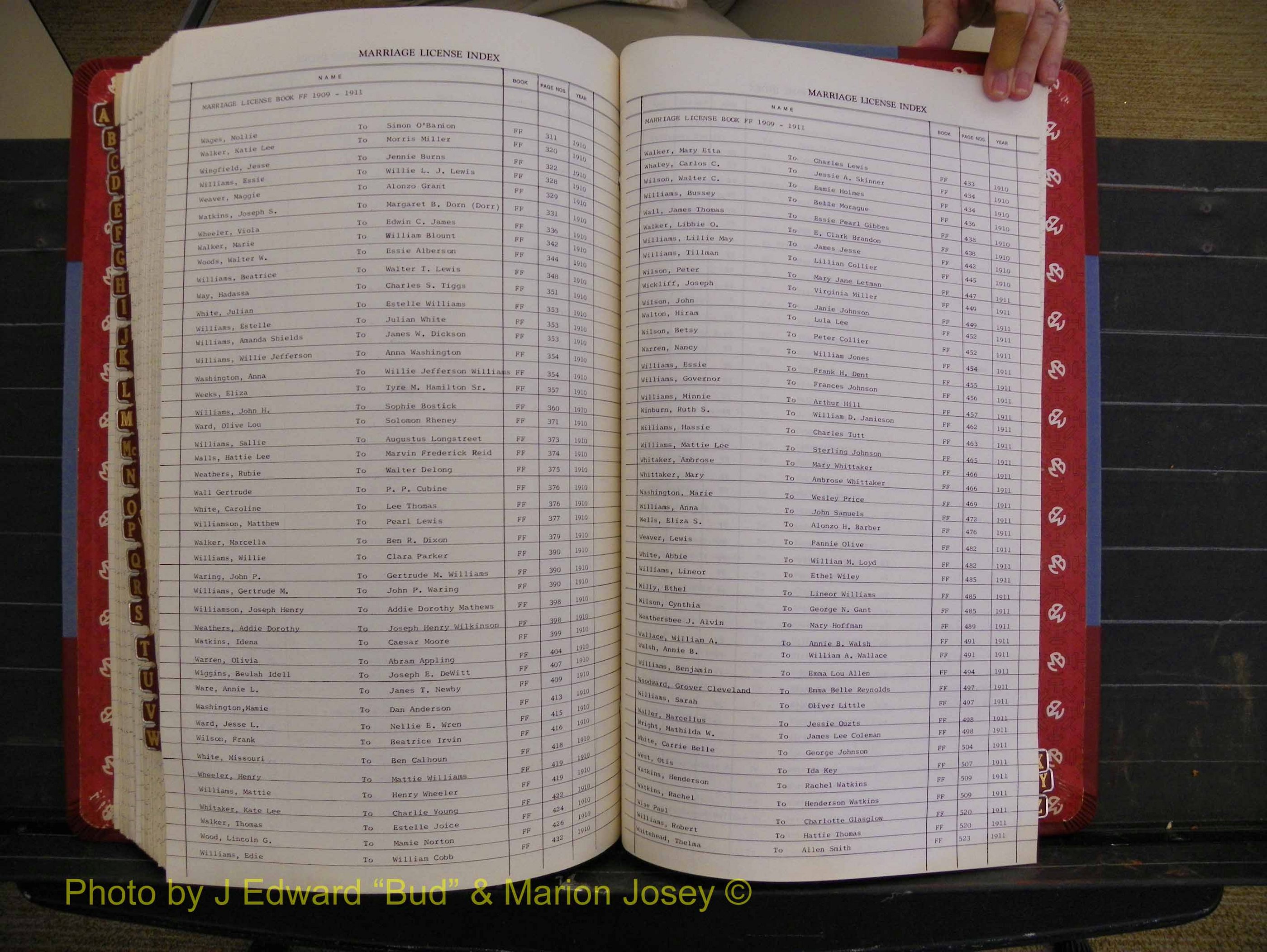 Richmond Marriages 1903-1912, Index W (345).JPG