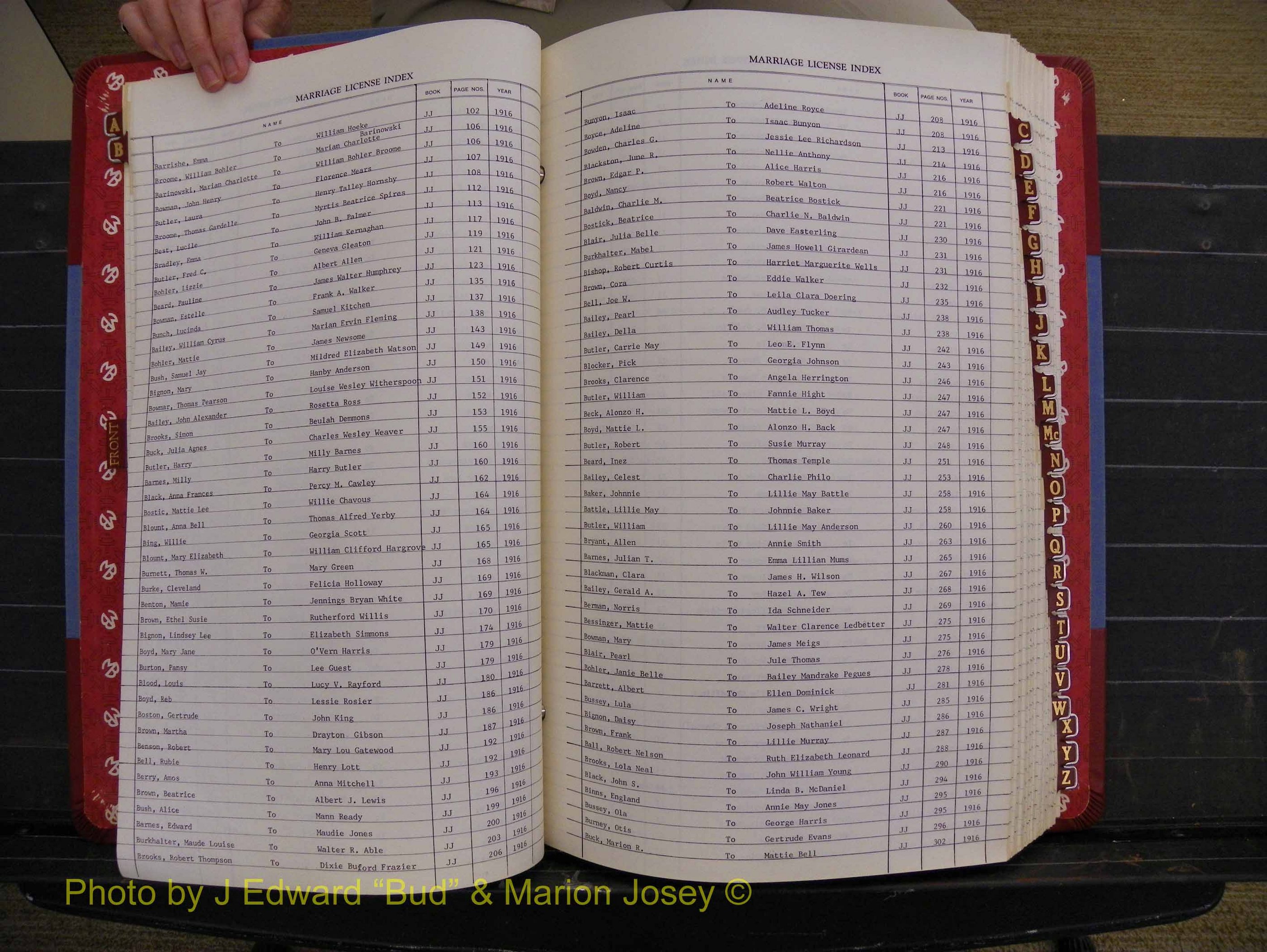 Richmond Marriages 1912-1919, Index B (118).JPG