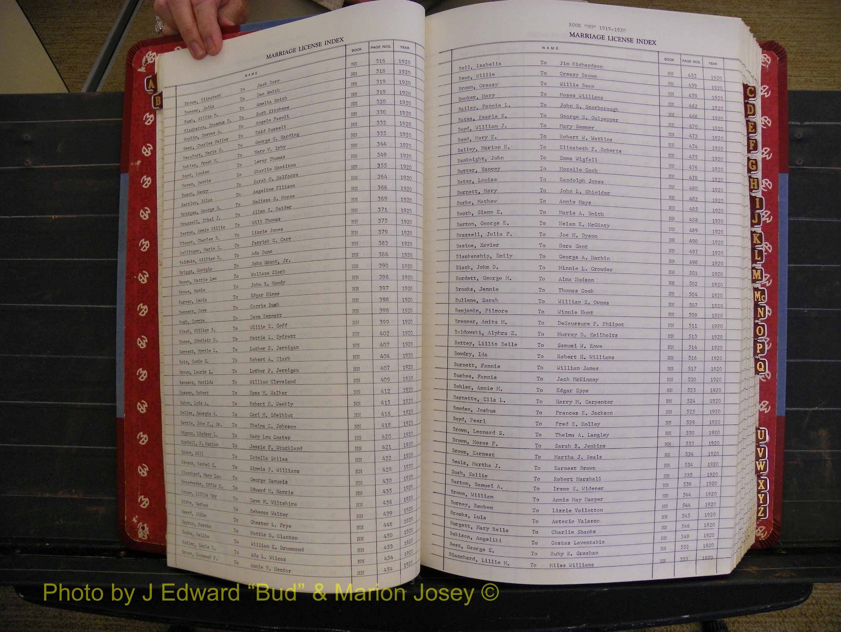 Richmond Marriages 1919-1942, Index B (117).JPG
