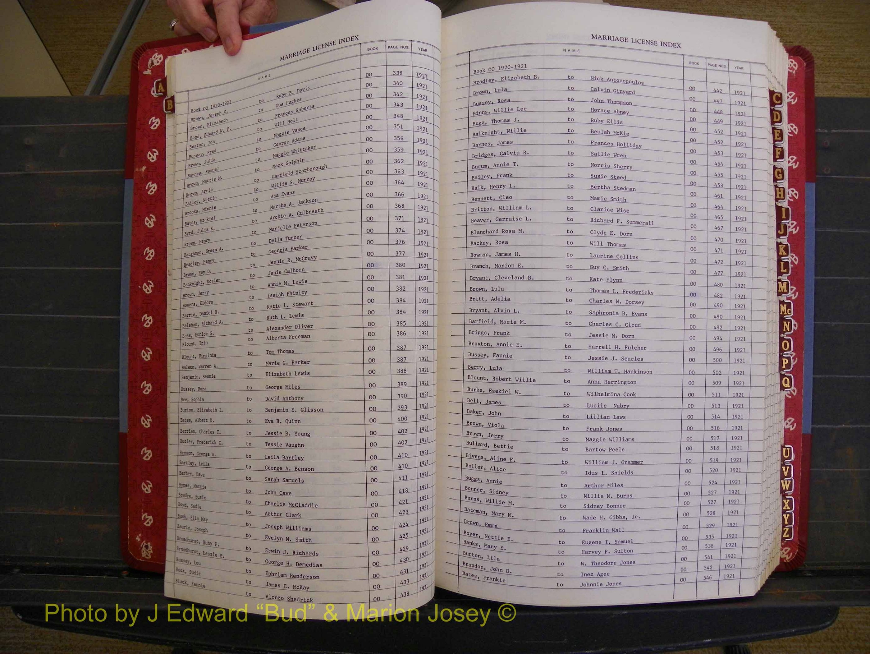 Richmond Marriages 1919-1942, Index B (121).JPG