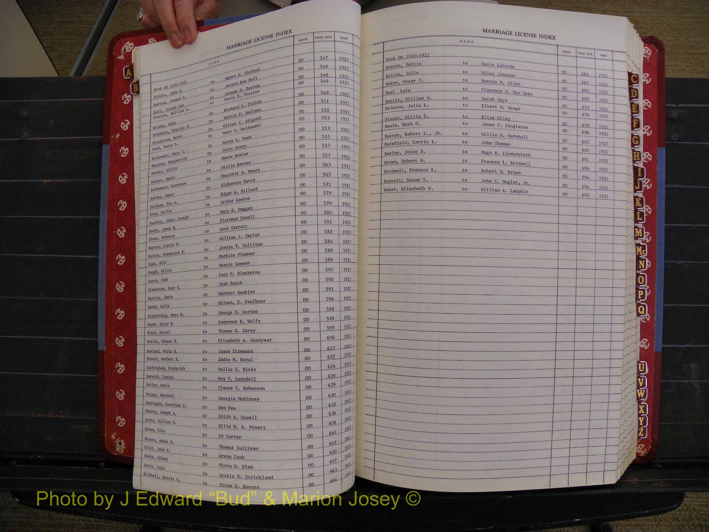 Richmond Marriages 1919-1942, Index B (122).JPG