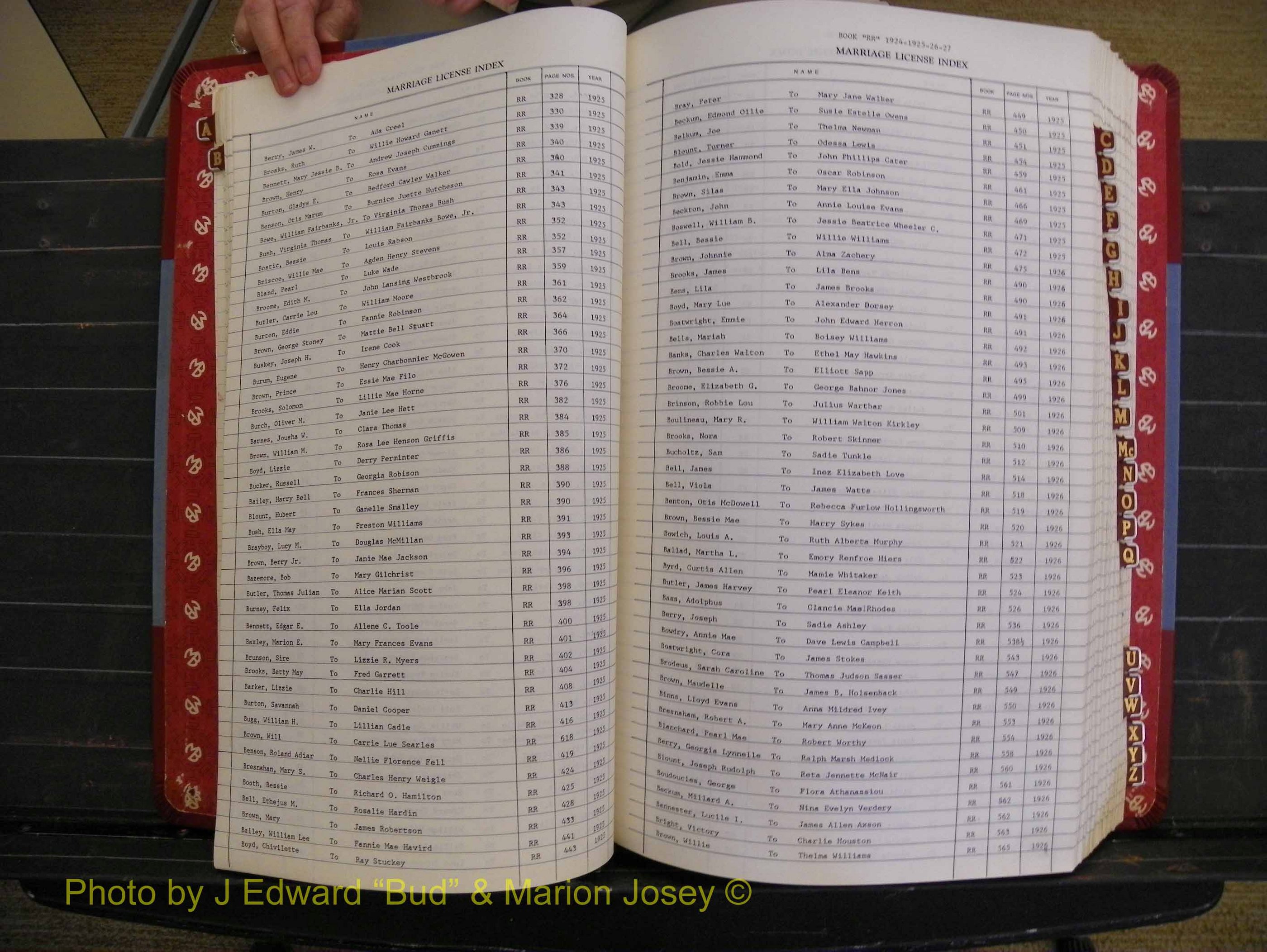 Richmond Marriages 1919-1942, Index B (133).JPG
