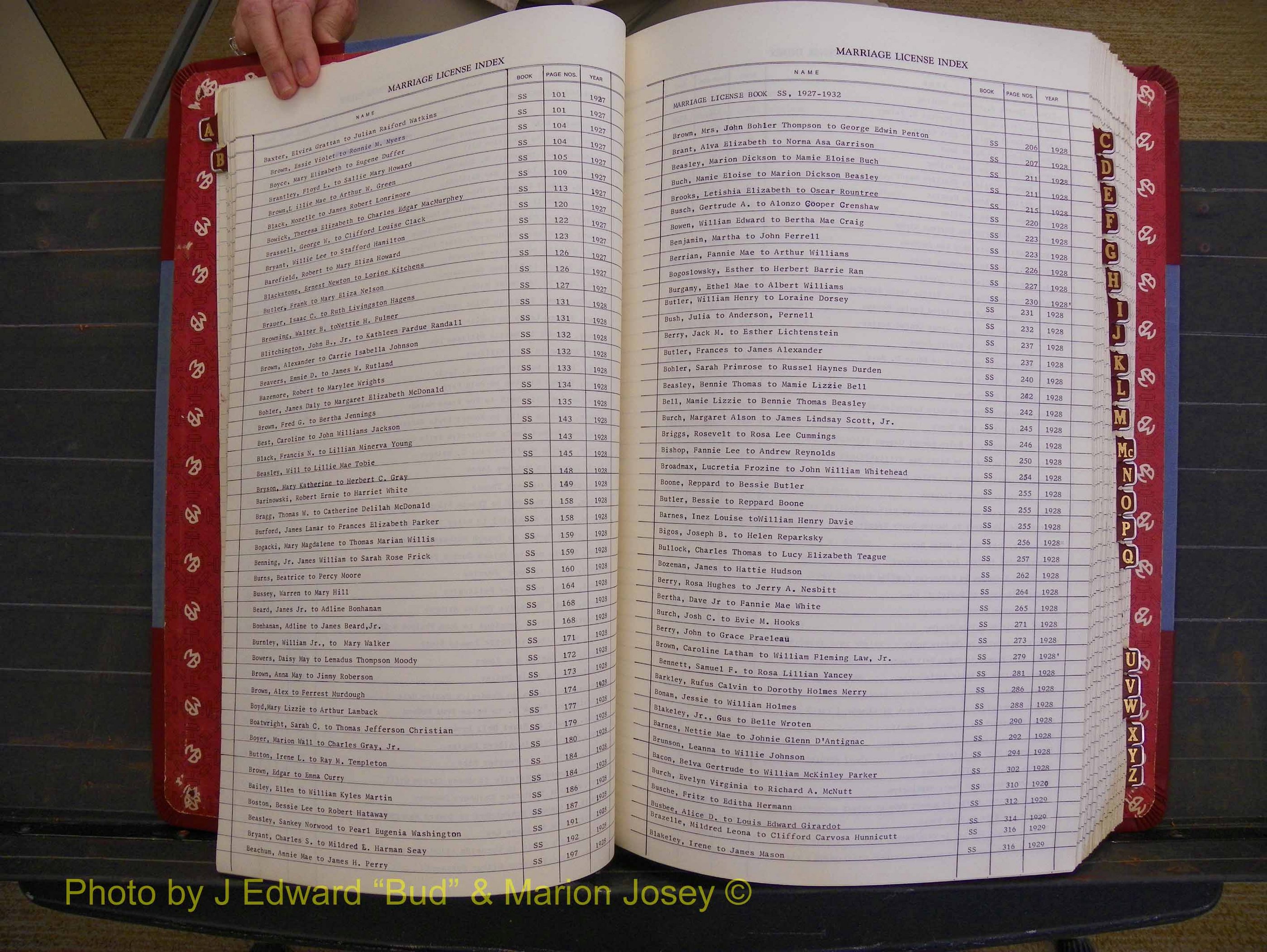 Richmond Marriages 1919-1942, Index B (136).JPG