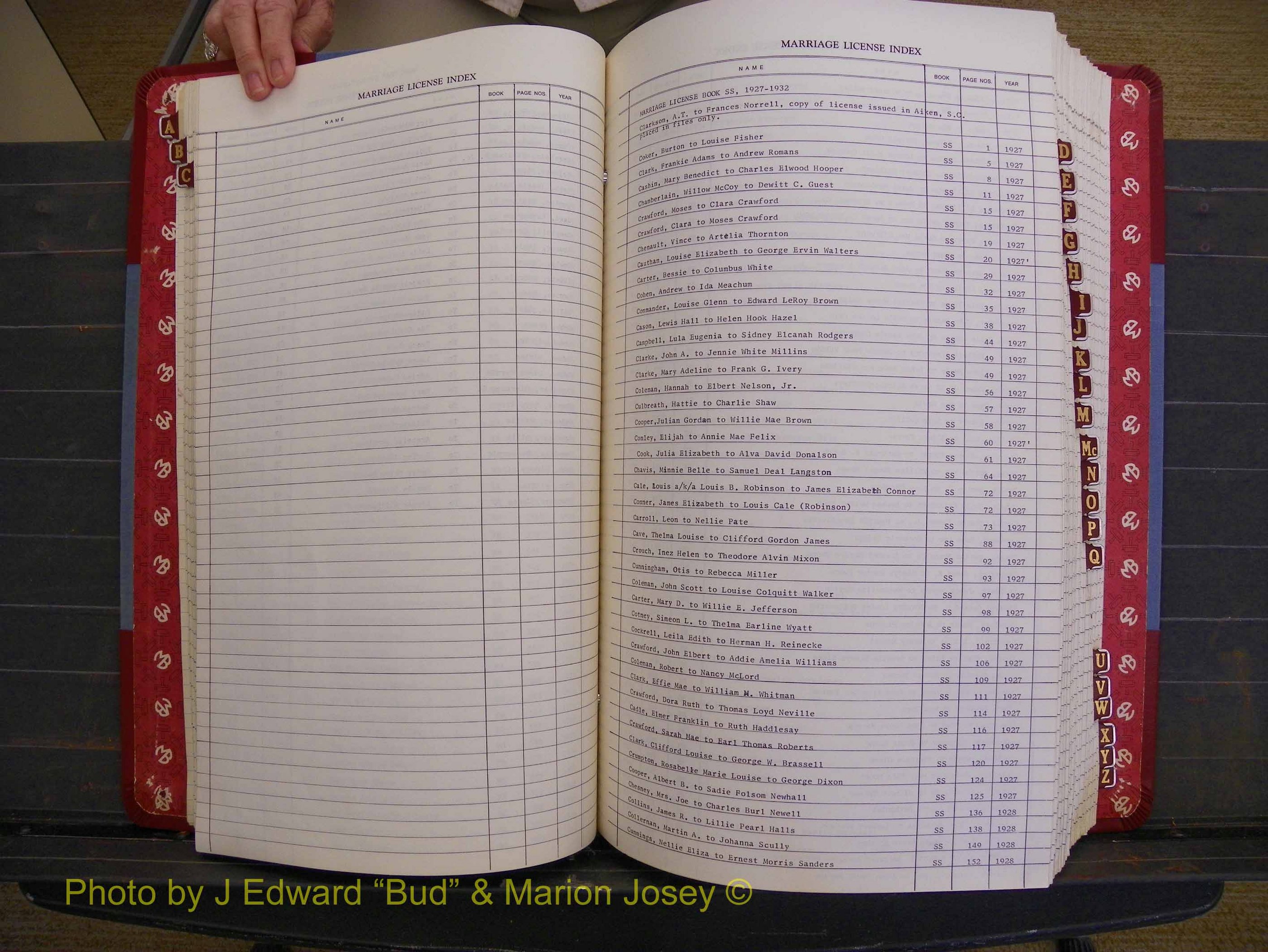 Richmond Marriages 1919-1942, Index C (160).JPG