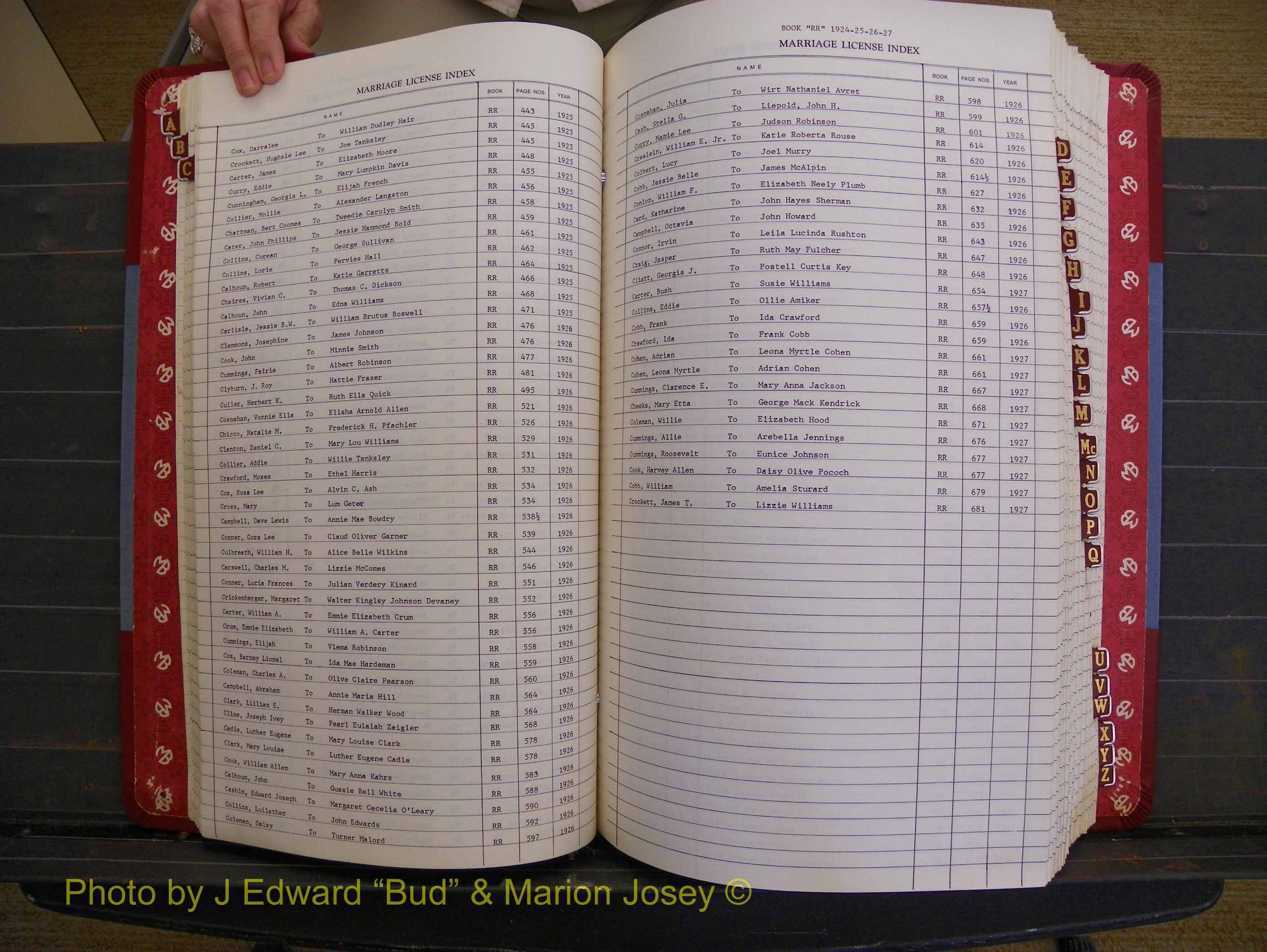 Richmond Marriages 1919-1942, Index C (161).JPG