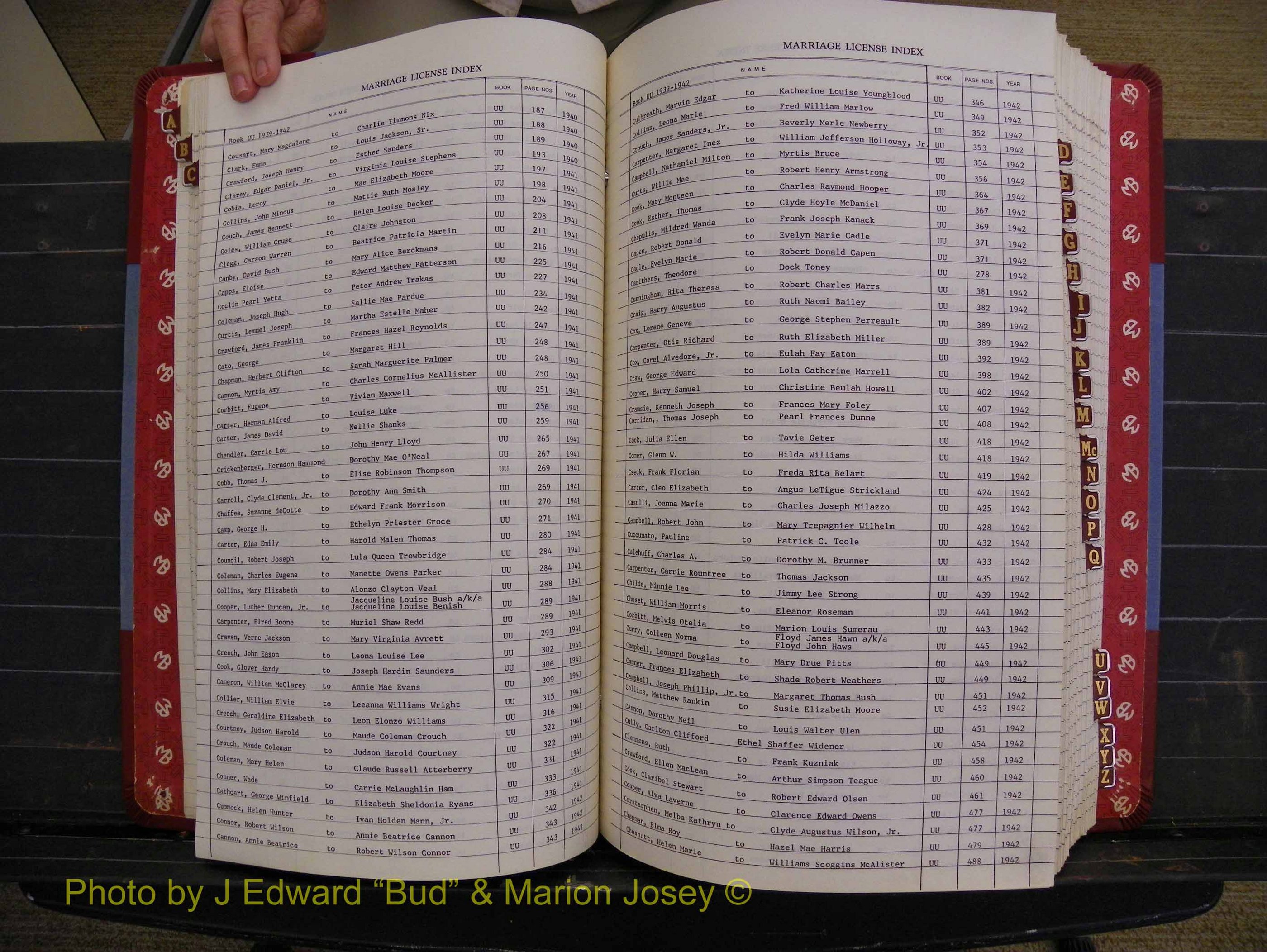 Richmond Marriages 1919-1942, Index C (168).JPG