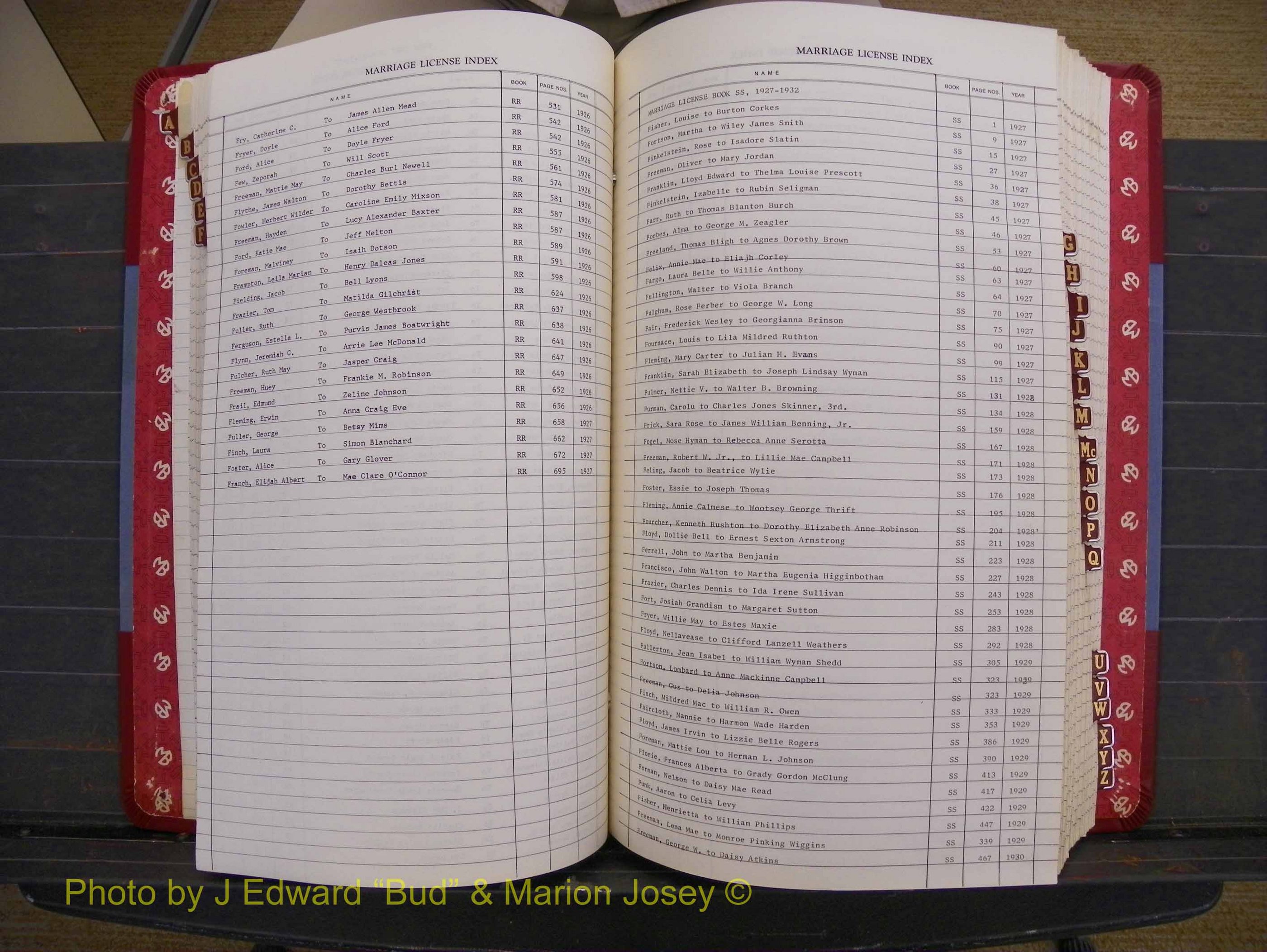 Richmond Marriages 1919-1942, Index F (200).JPG