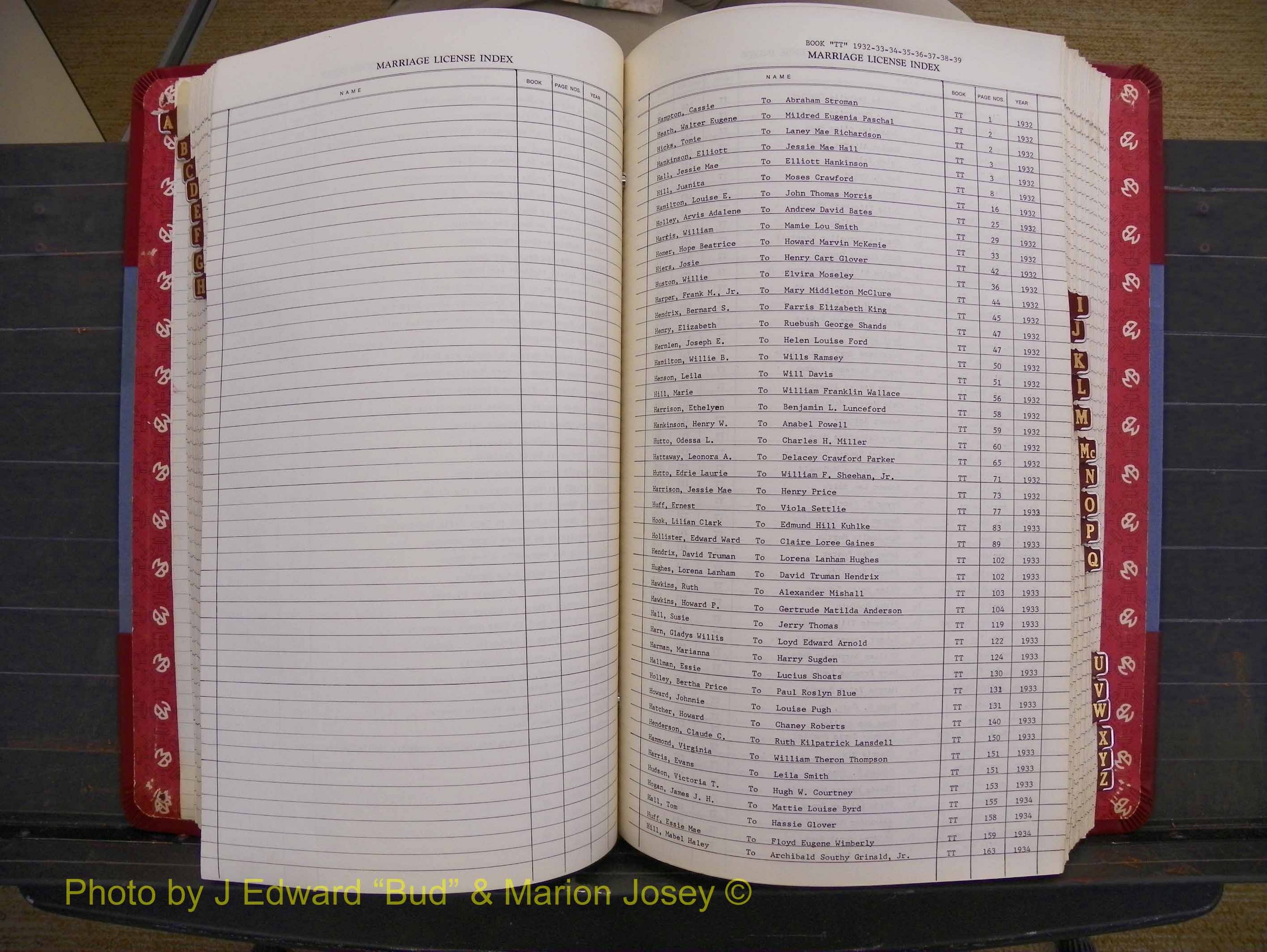 Richmond Marriages 1919-1942, Index H (237).JPG