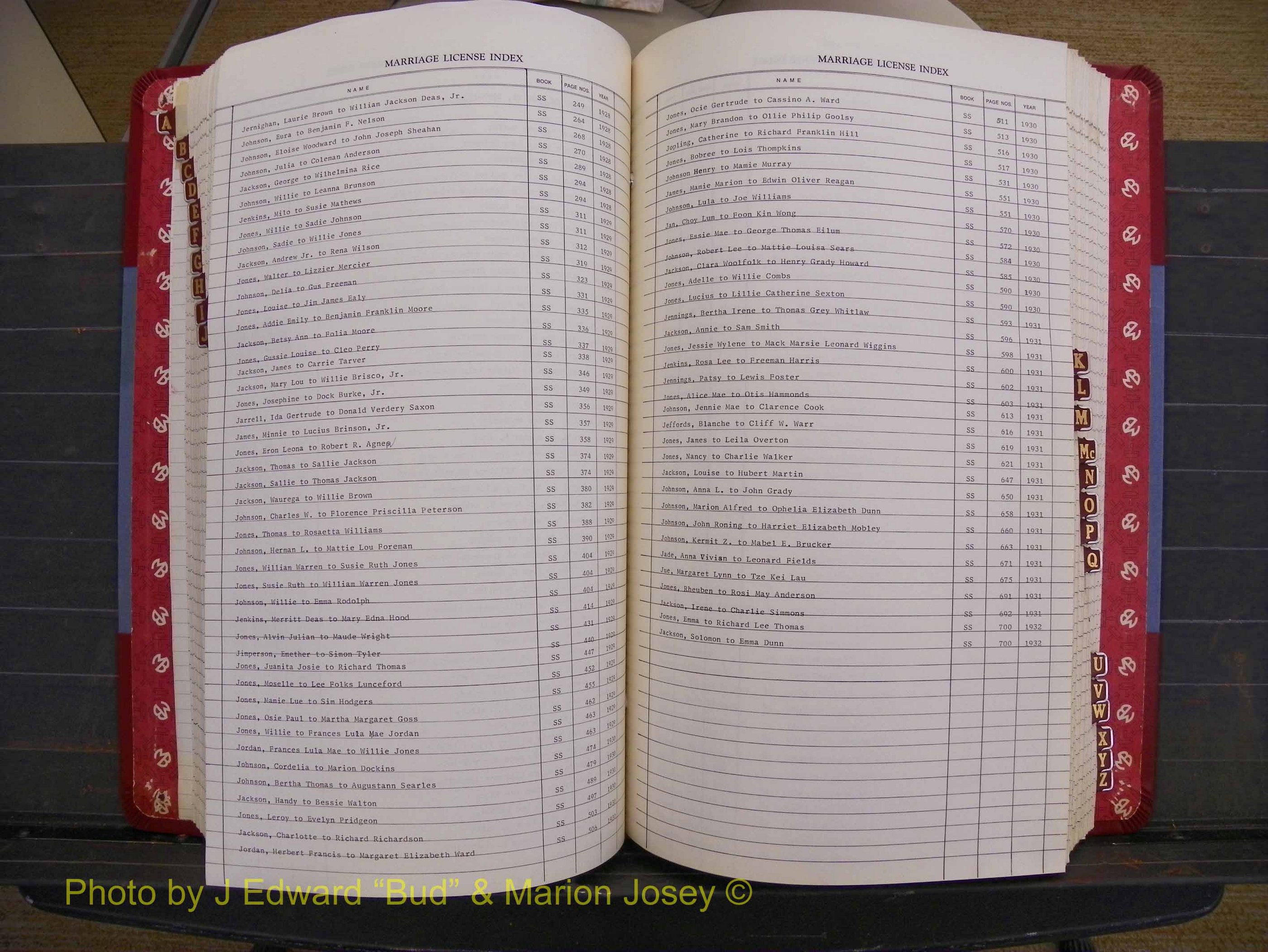 Richmond Marriages 1919-1942, Index J (263).JPG