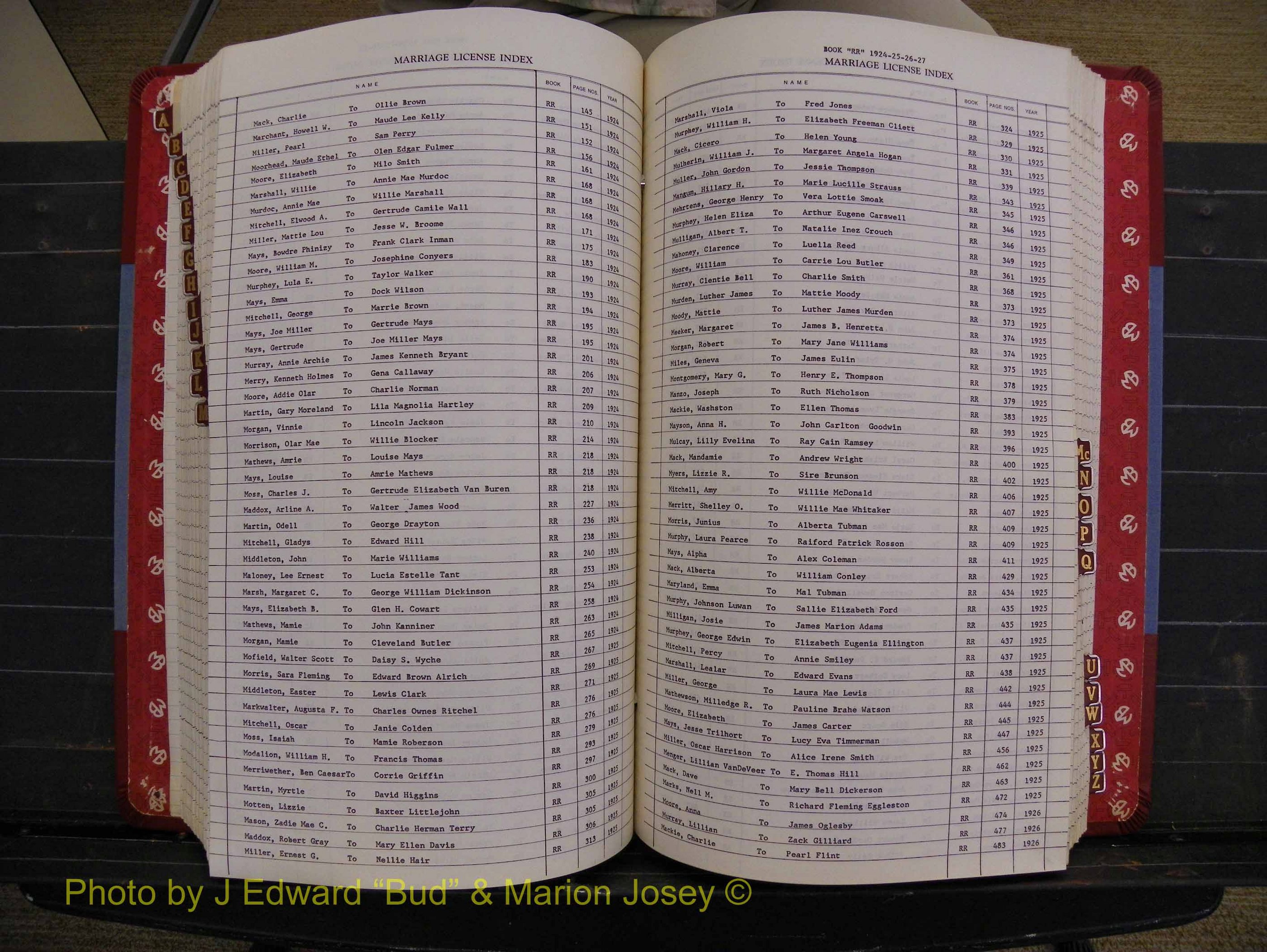 Richmond Marriages 1919-1942, Index M (305).JPG
