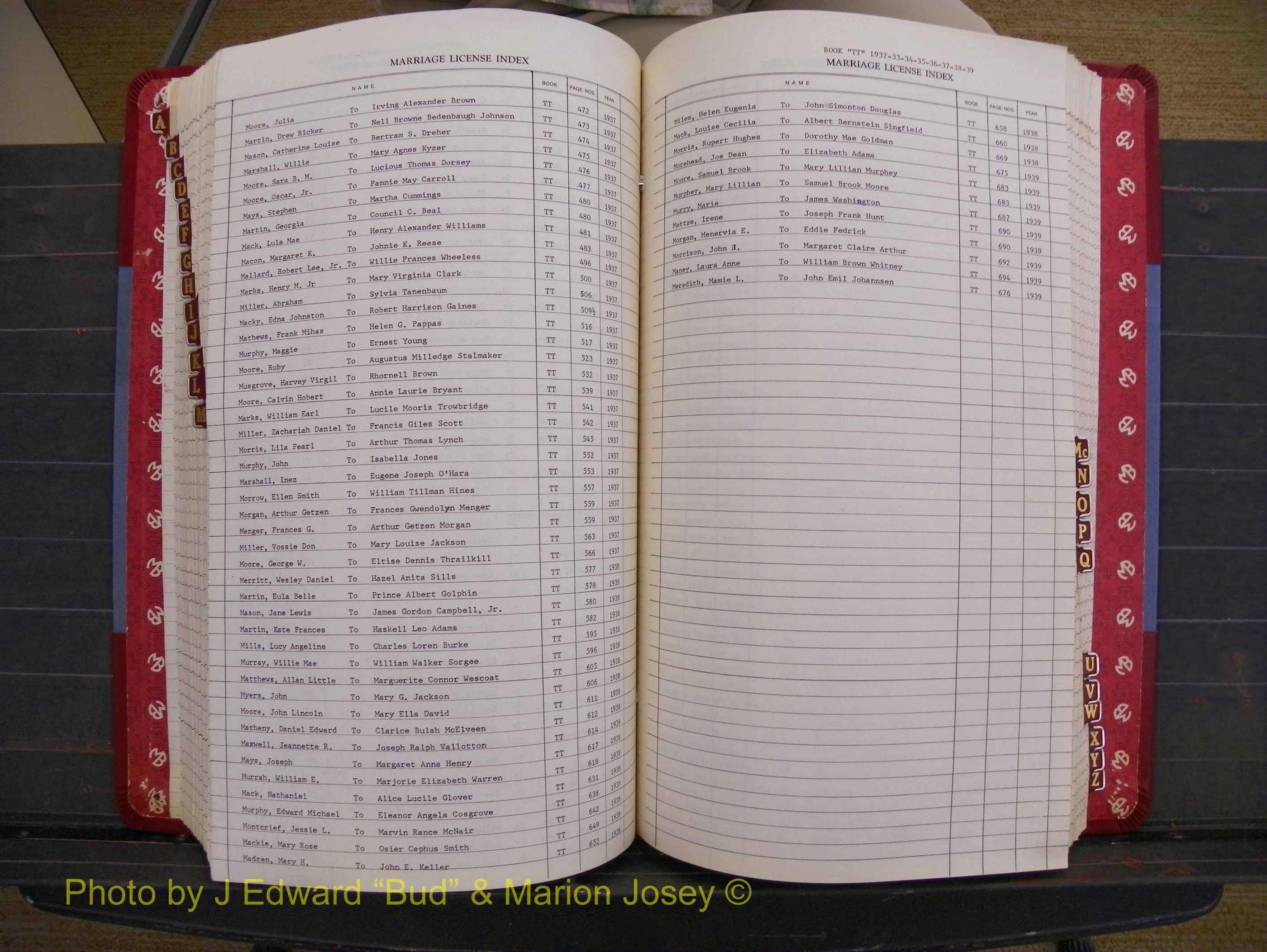 Richmond Marriages 1919-1942, Index M (312).JPG