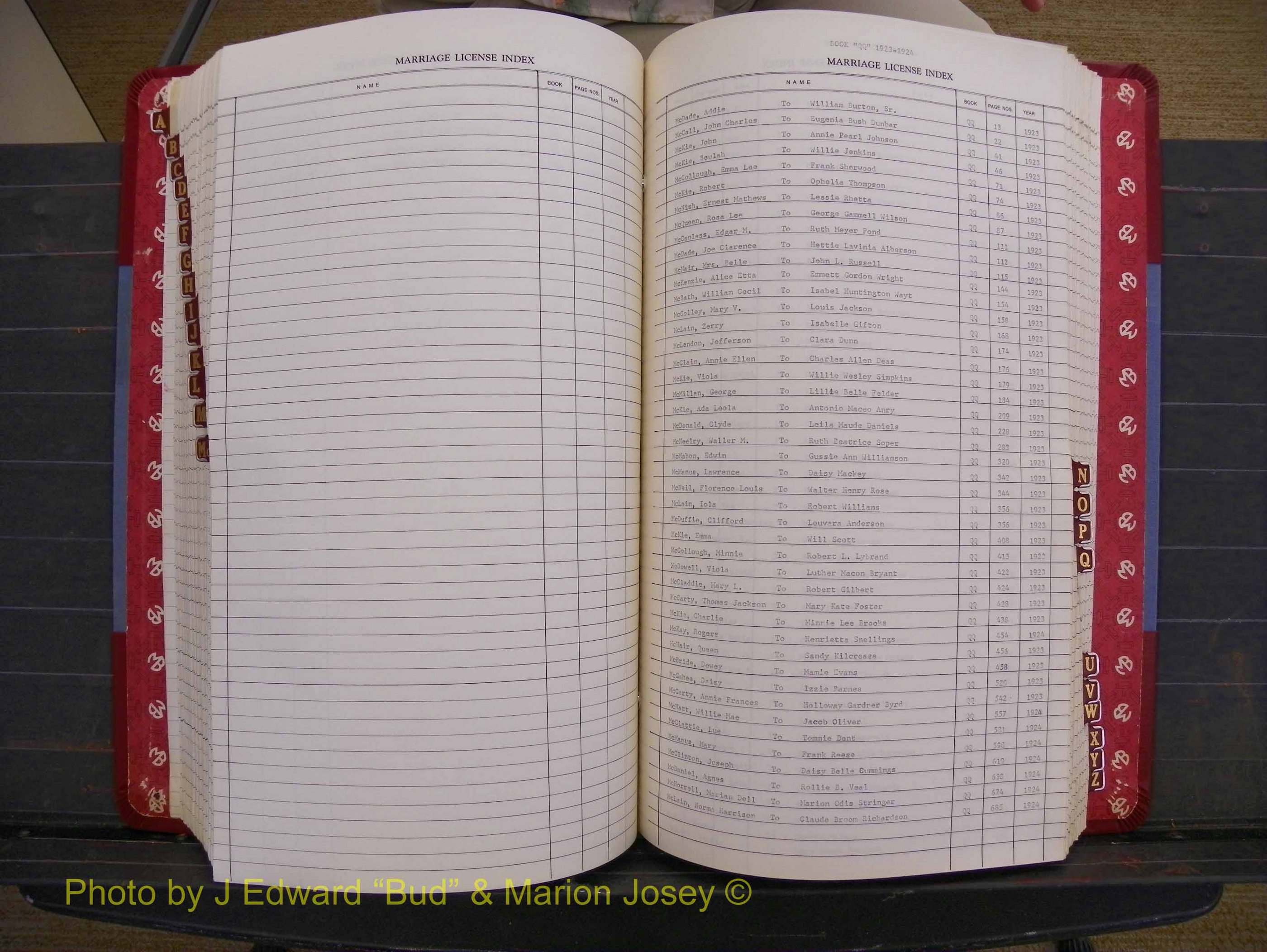 Richmond Marriages 1919-1942, Index Mc (319).JPG