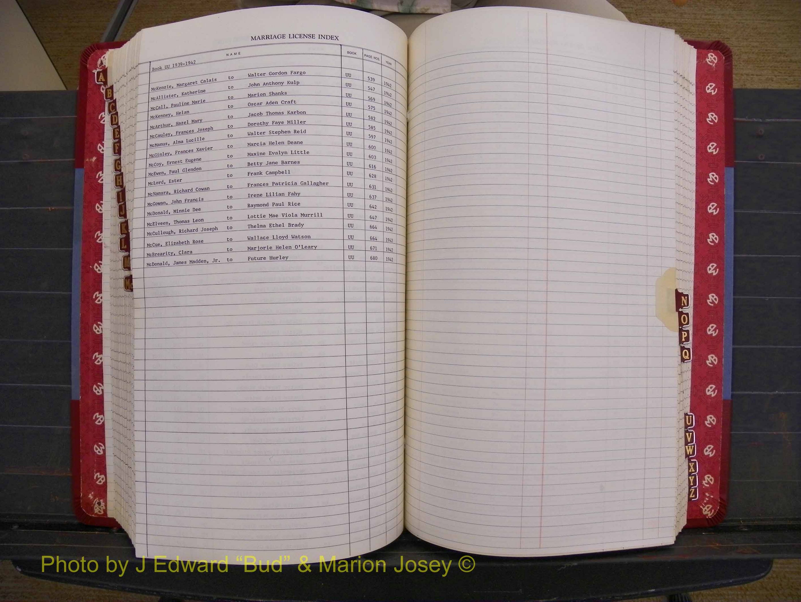 Richmond Marriages 1919-1942, Index Mc (324).JPG