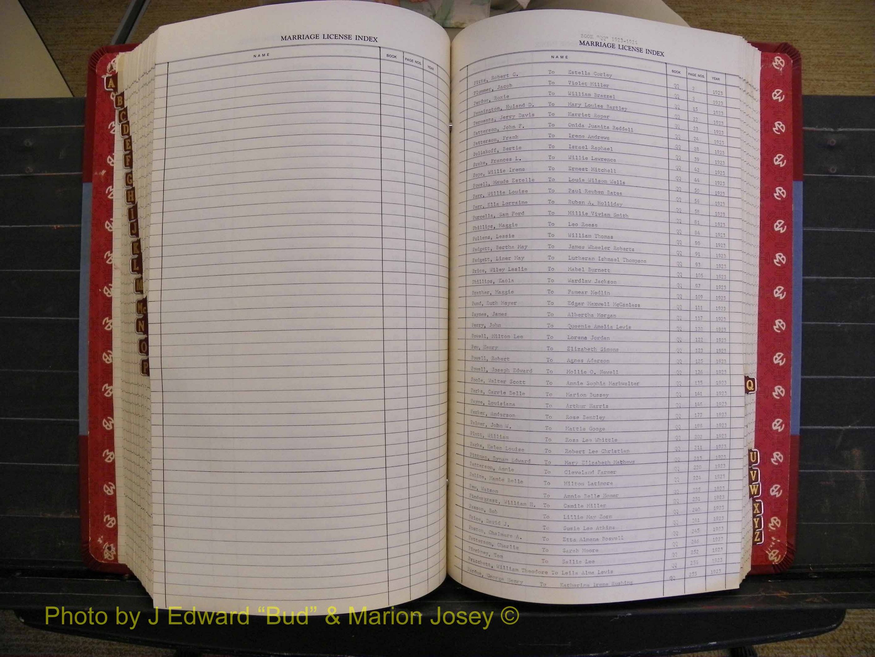 Richmond Marriages 1919-1942, Index P (347).JPG