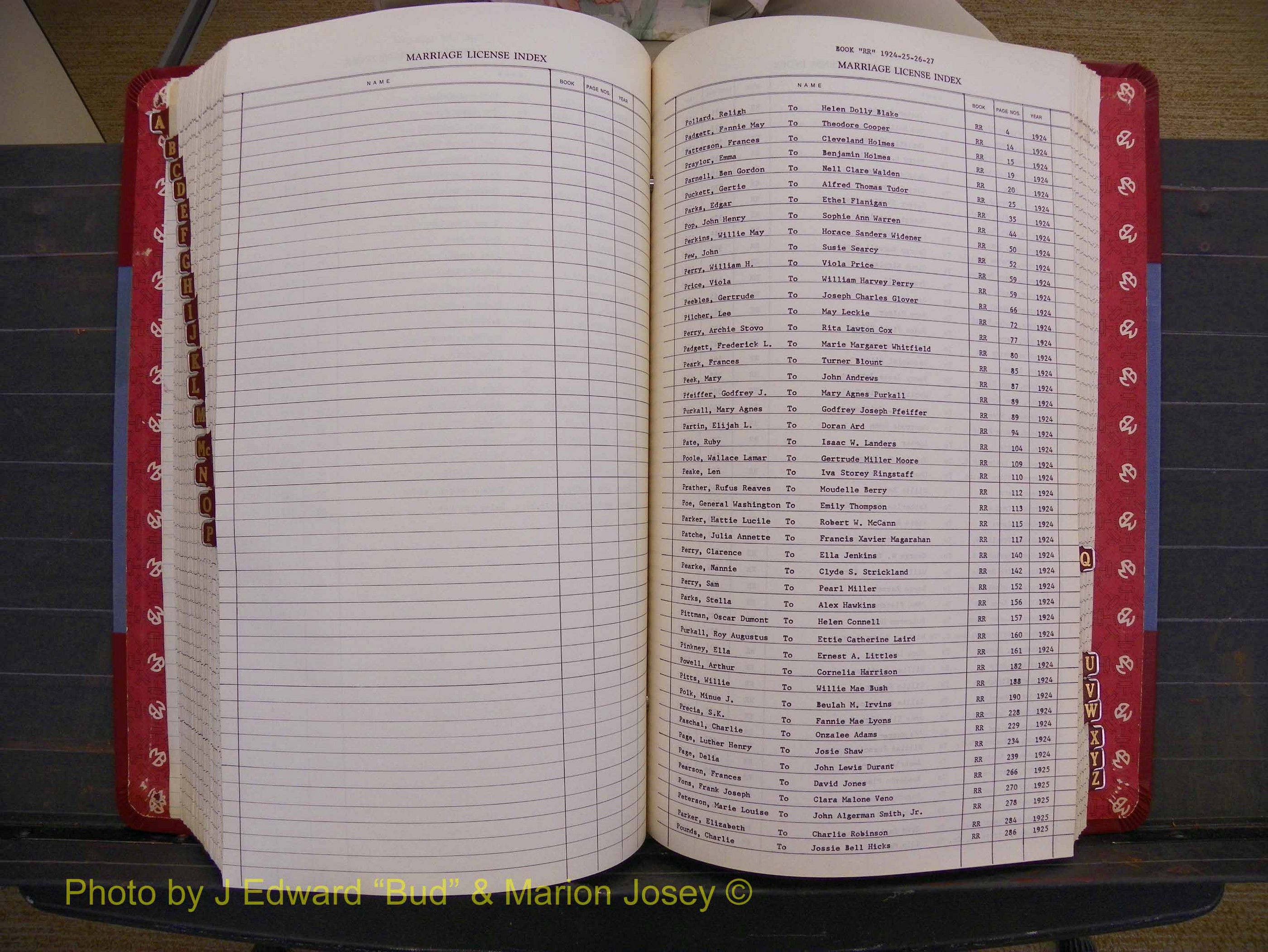 Richmond Marriages 1919-1942, Index P (349).JPG
