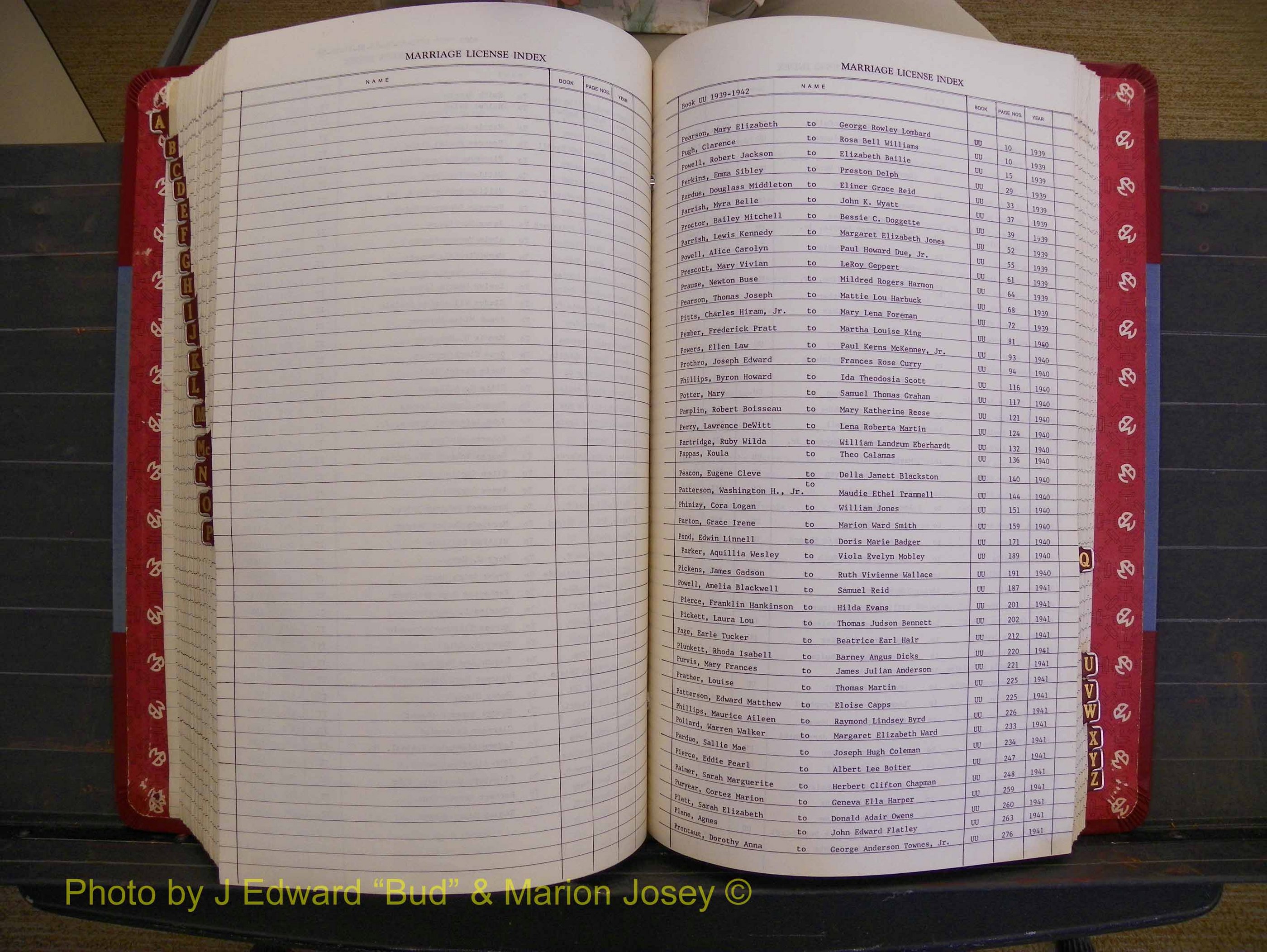 Richmond Marriages 1919-1942, Index P (355).JPG