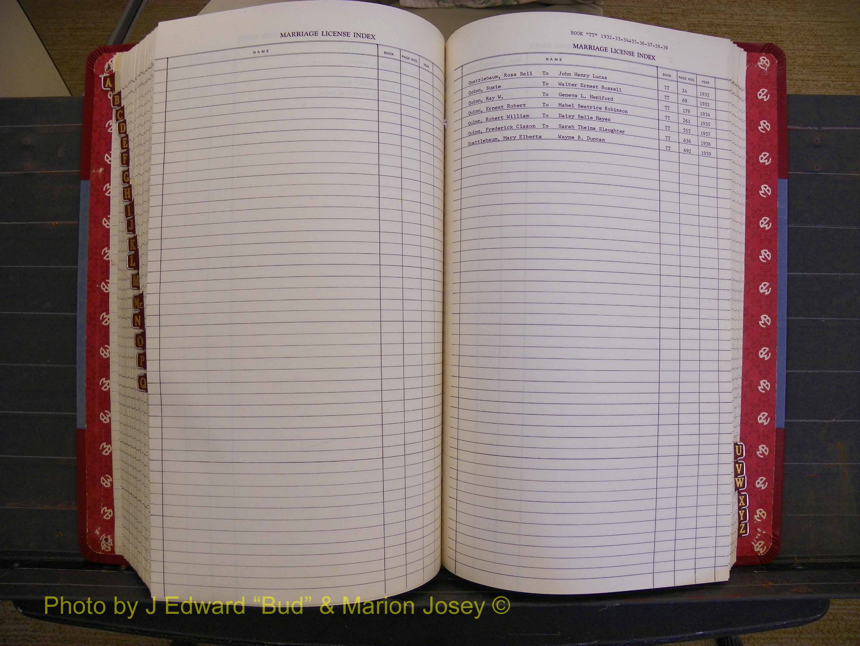 Richmond Marriages 1919-1942, Index Q (363).JPG