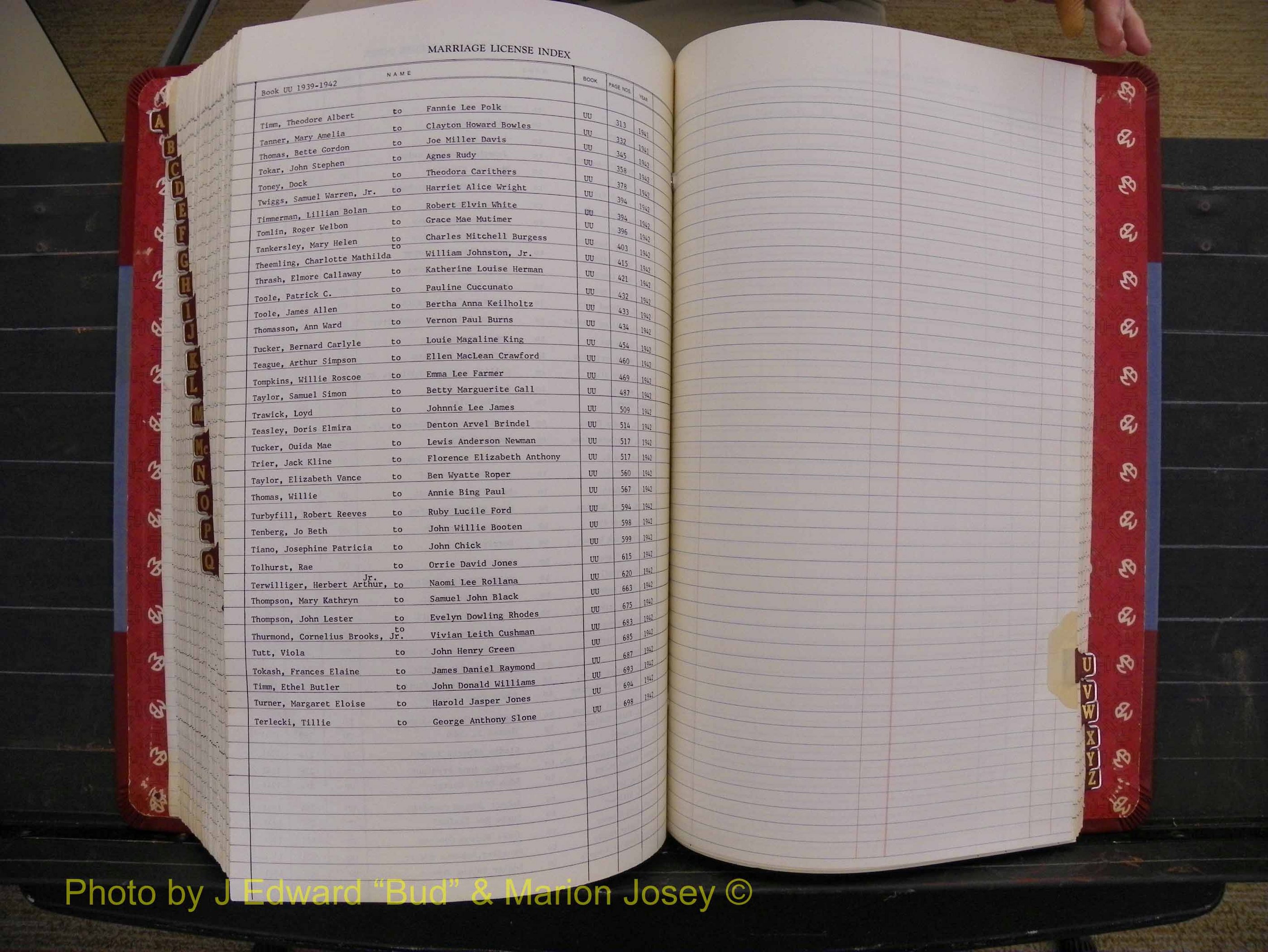 Richmond Marriages 1919-1942, Index T (423).JPG