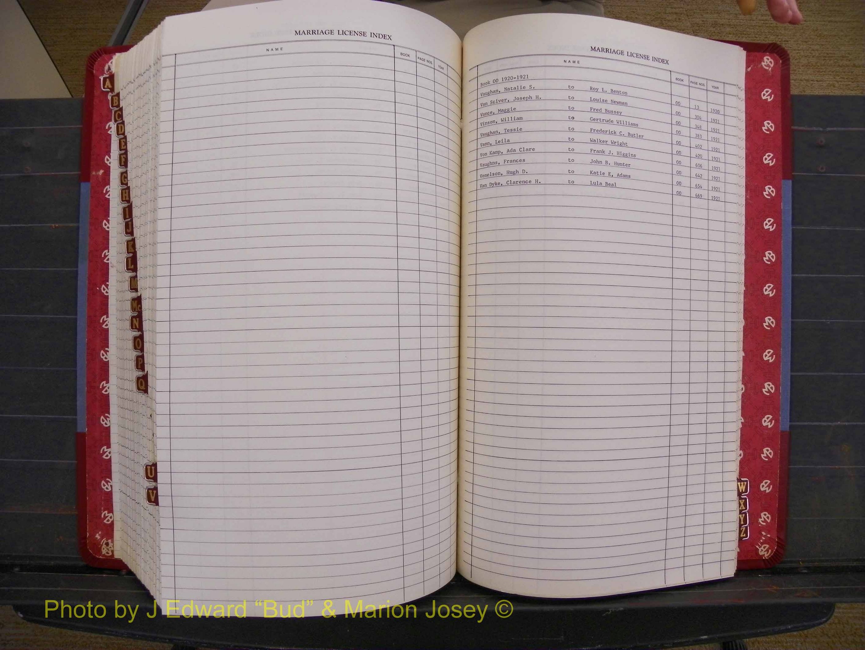Richmond Marriages 1919-1942, Index V (432).JPG