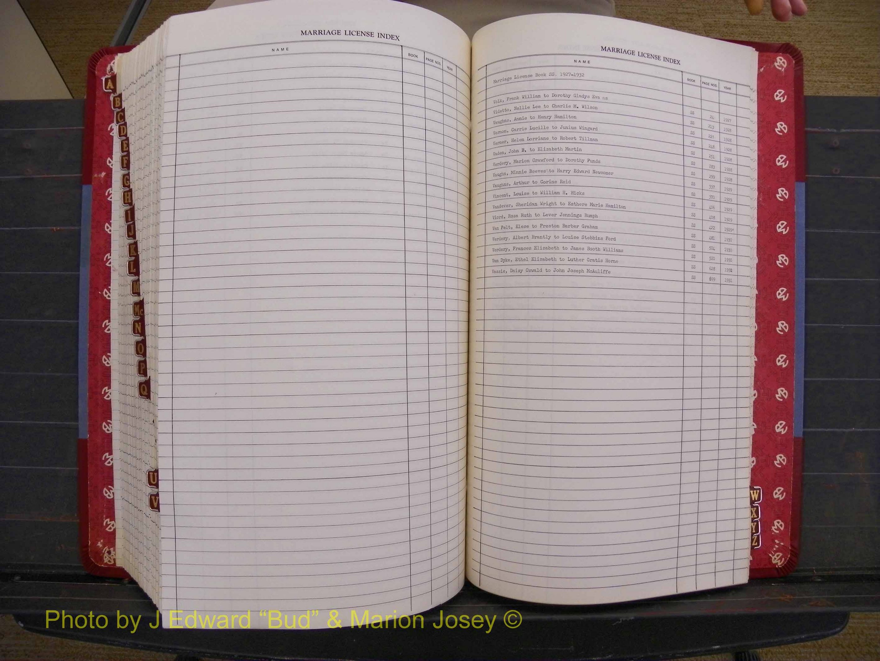 Richmond Marriages 1919-1942, Index V (436).JPG