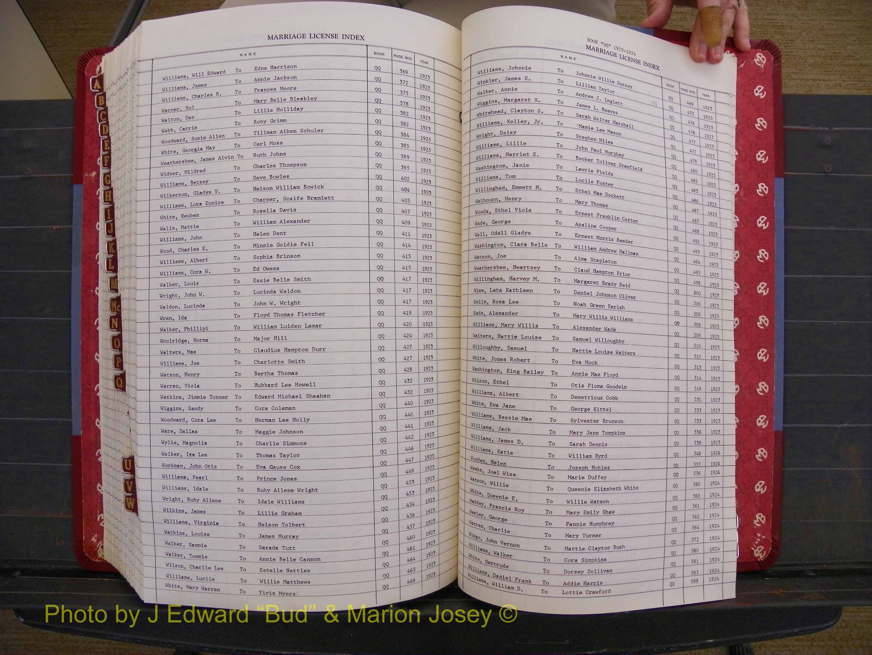Richmond Marriages 1919-1942, Index W (449).JPG