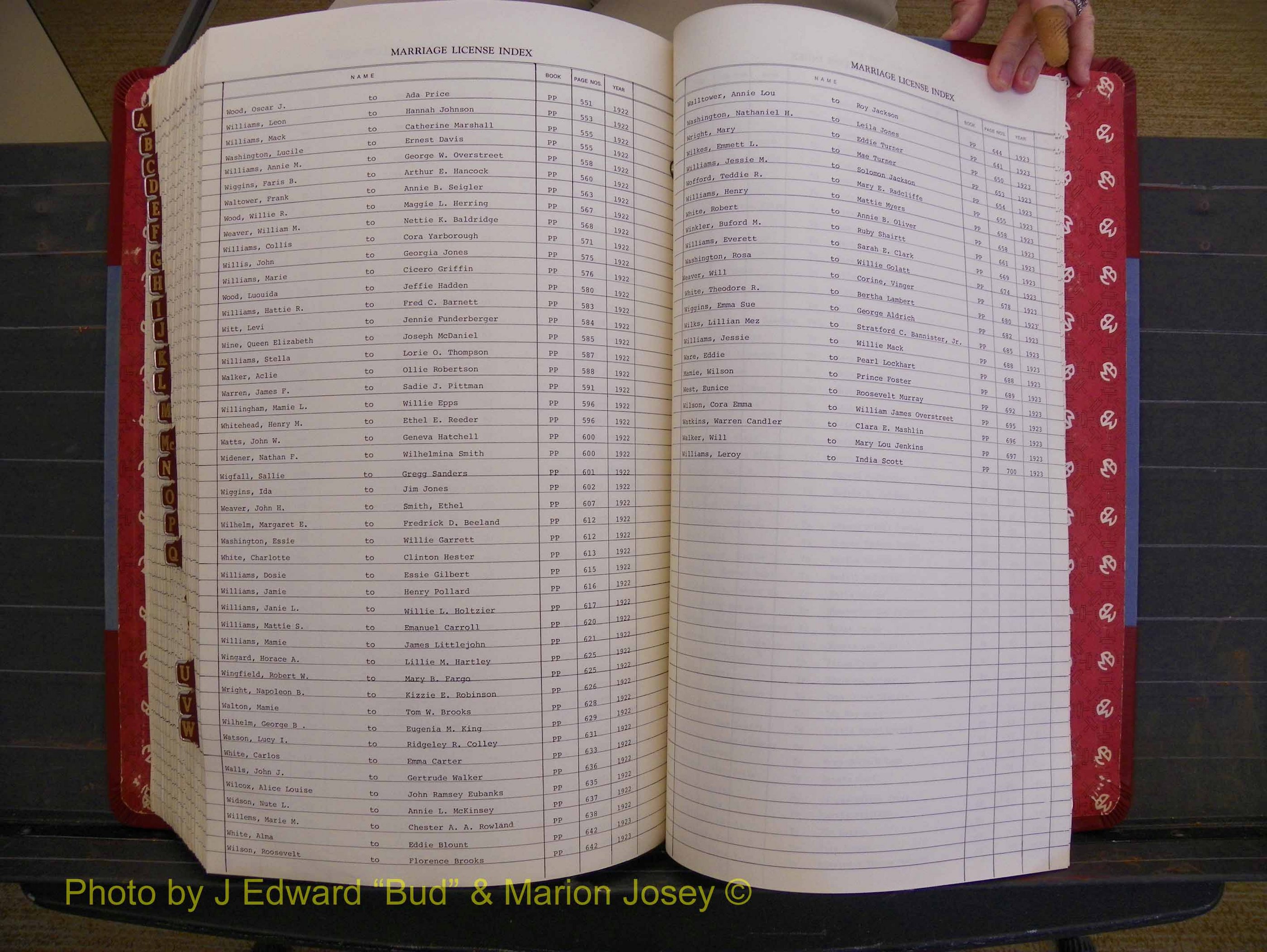Richmond Marriages 1919-1942, Index W (454).JPG