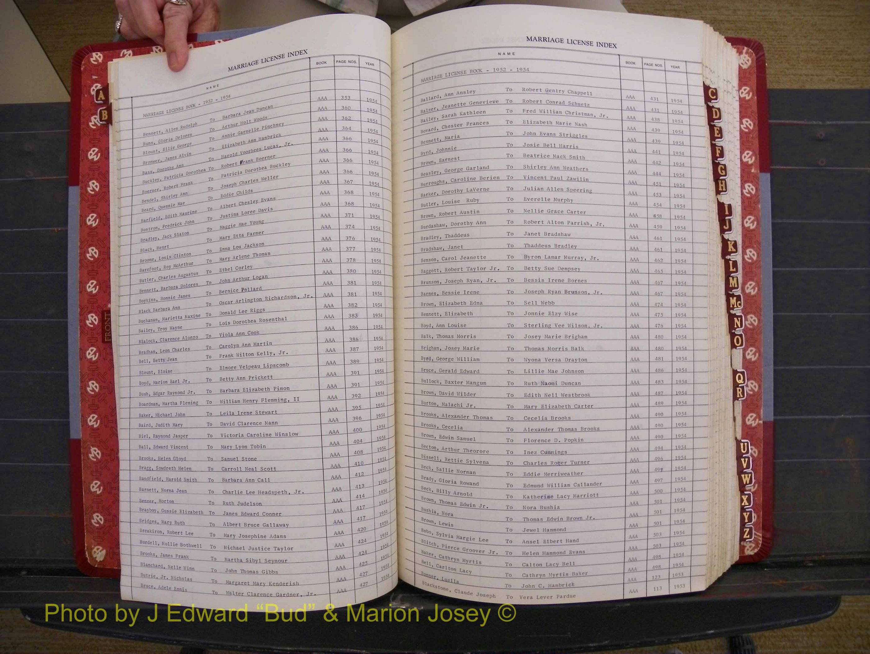 Richmond Marriages 1942-1956, Index B (132).JPG