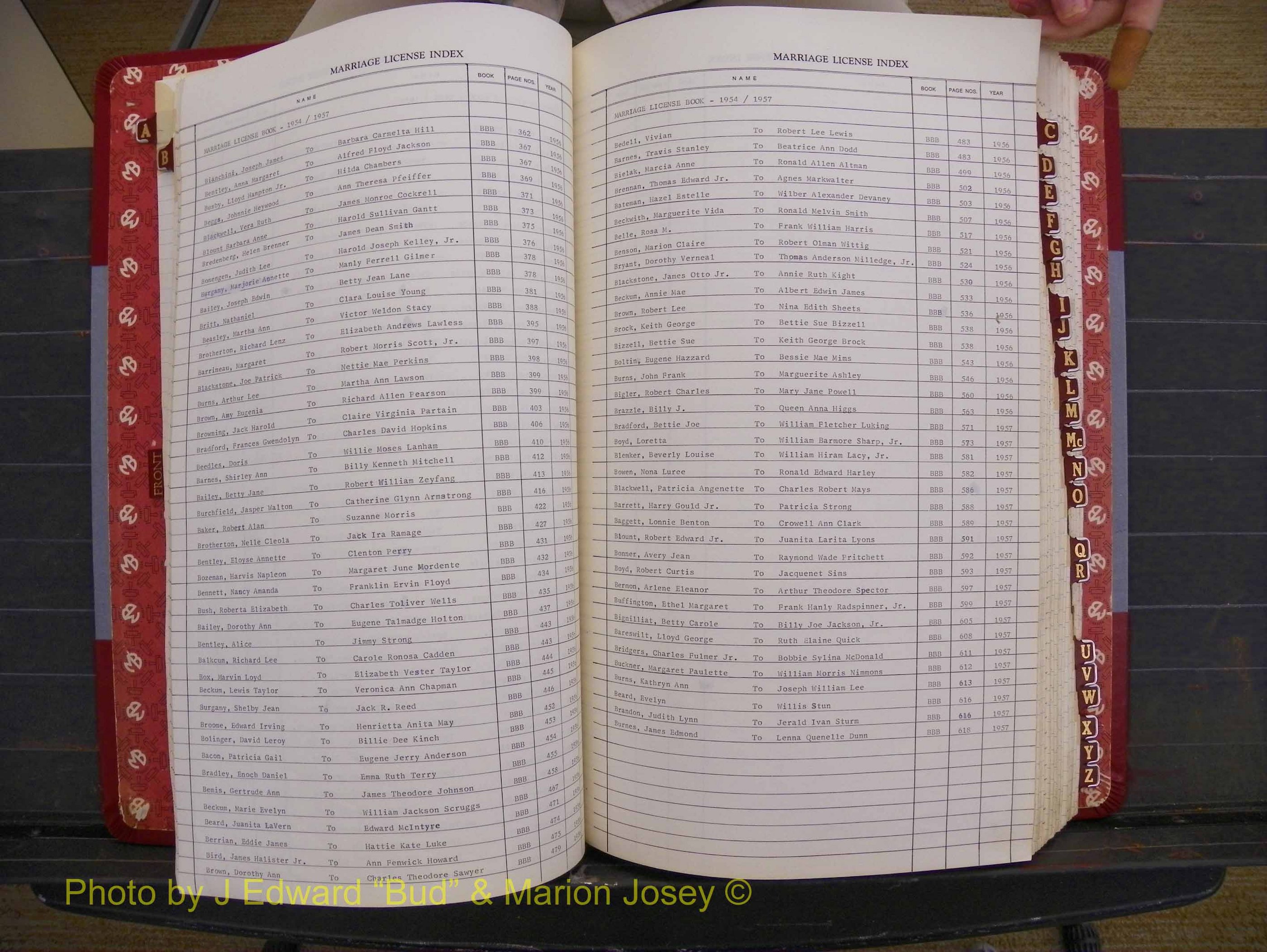 Richmond Marriages 1942-1956, Index B (135).JPG