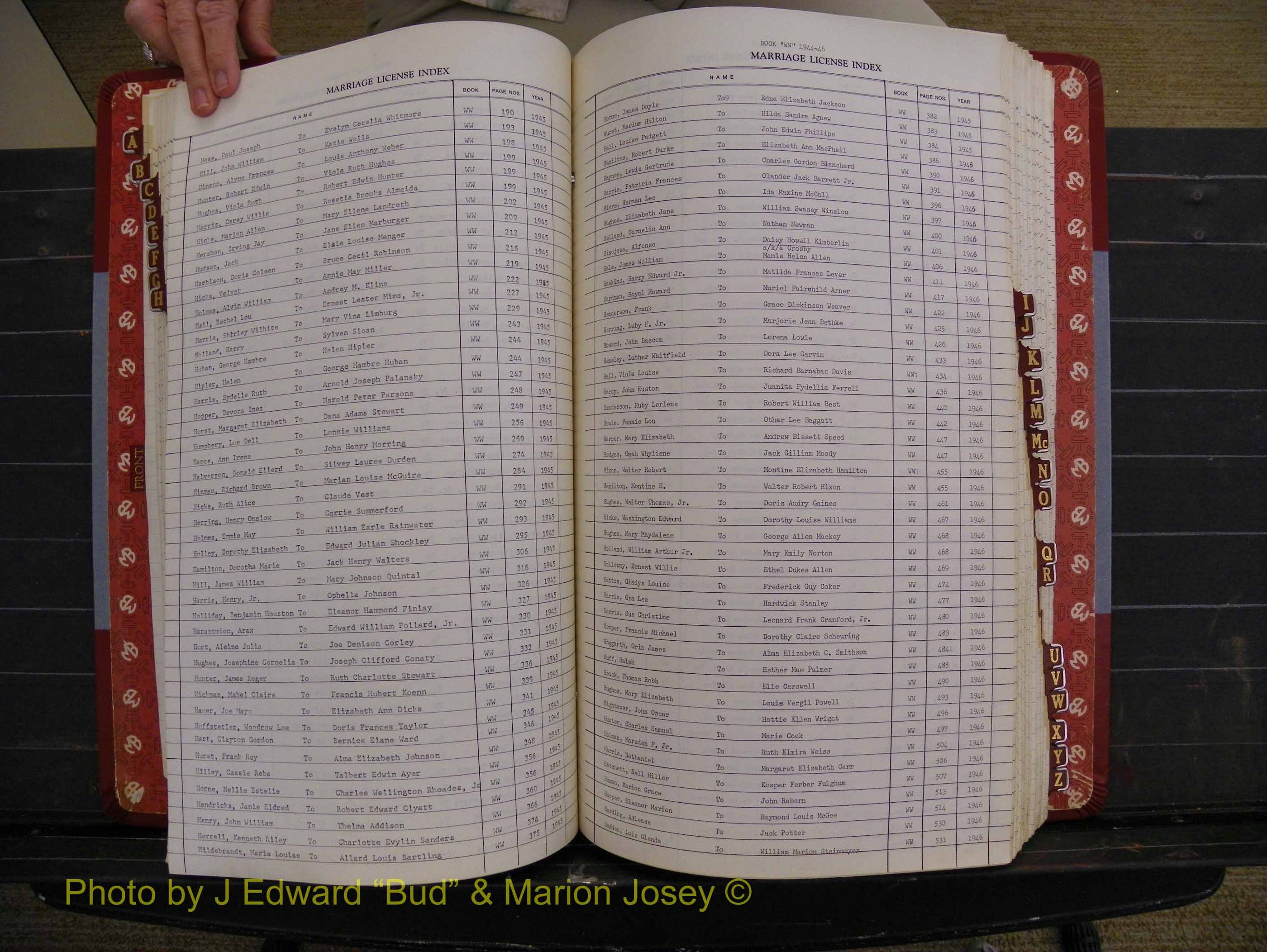 Richmond Marriages 1942-1956, Index H (203).JPG