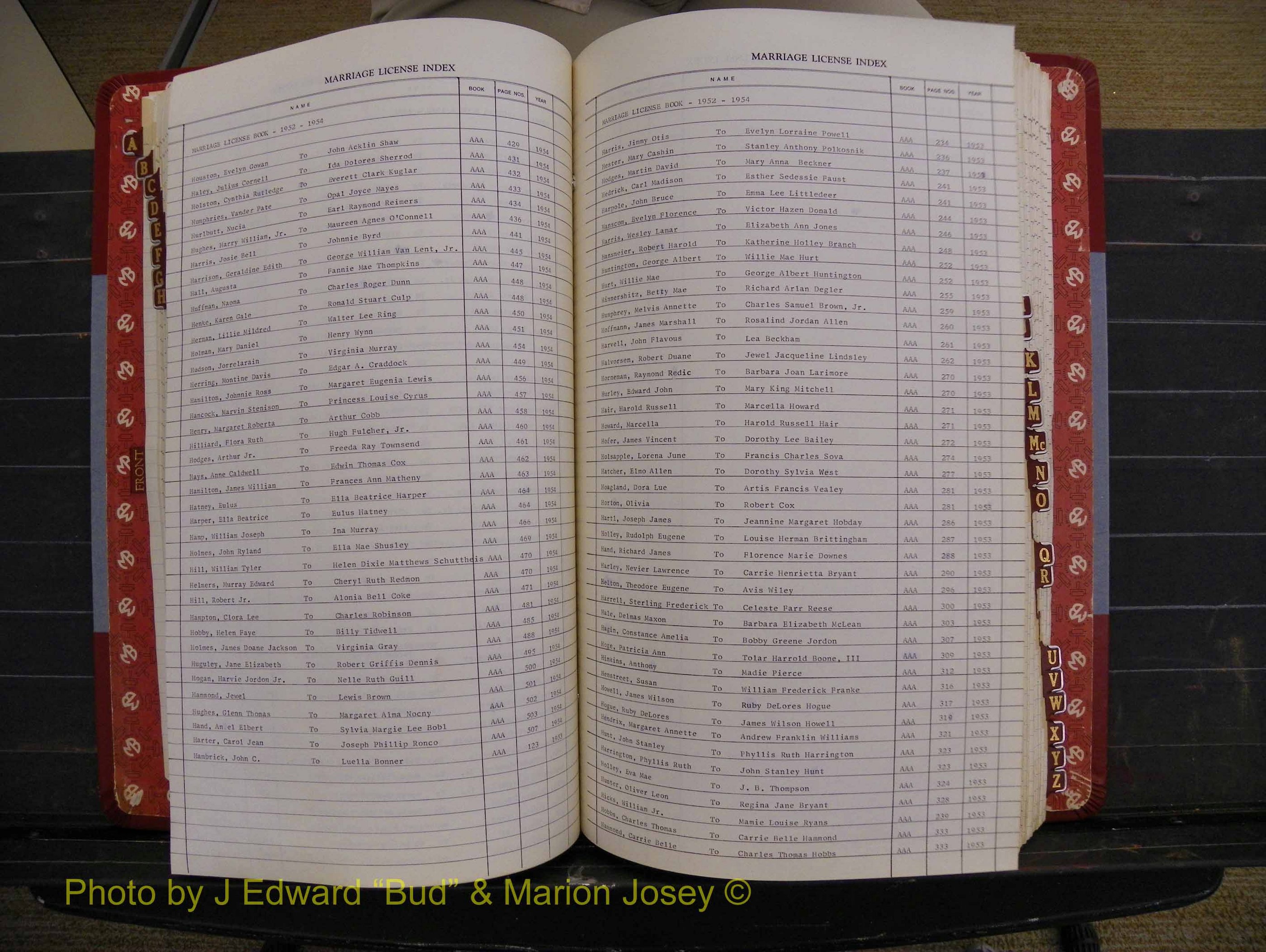 Richmond Marriages 1942-1956, Index H (215).JPG