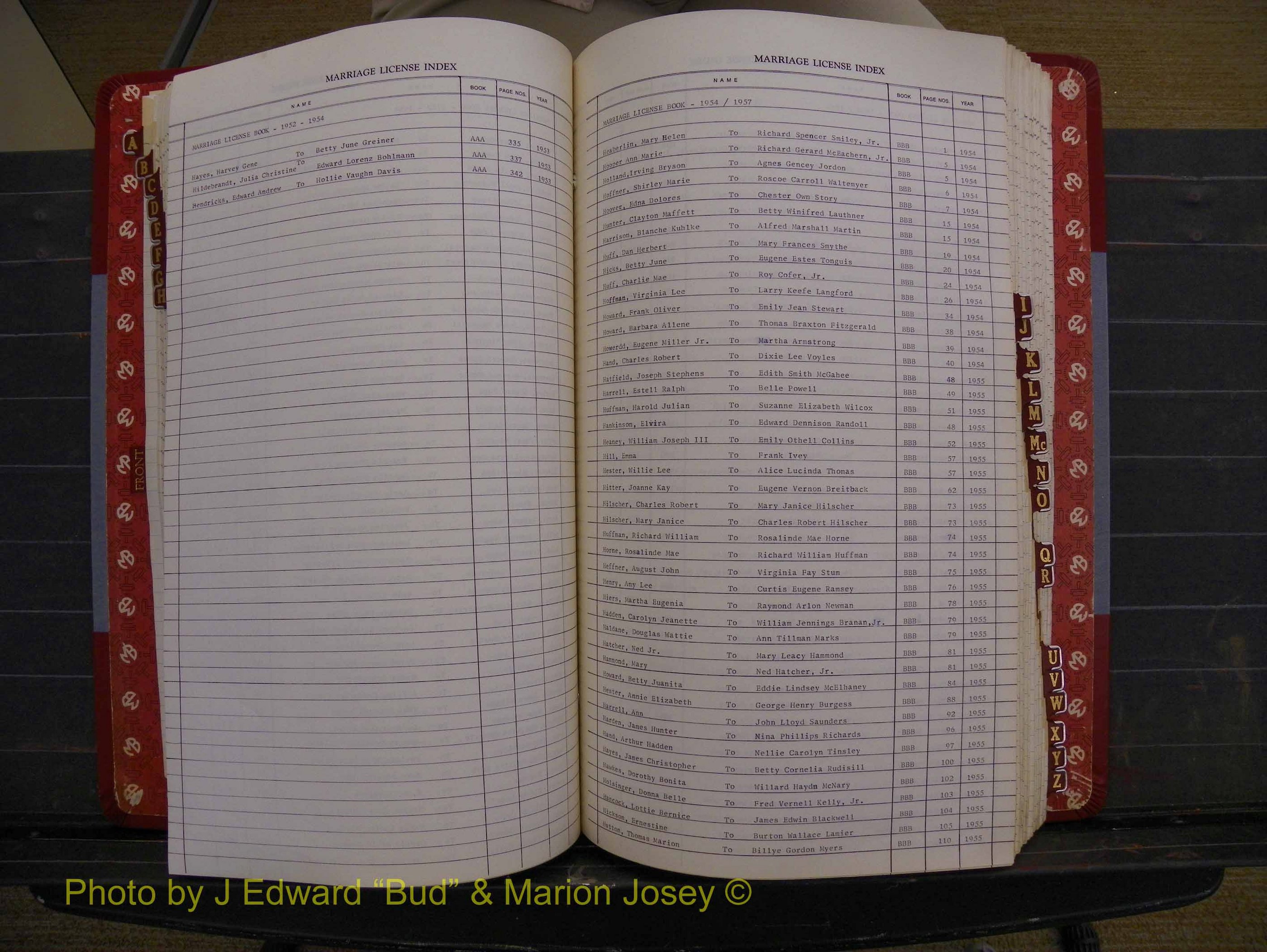Richmond Marriages 1942-1956, Index H (216).JPG