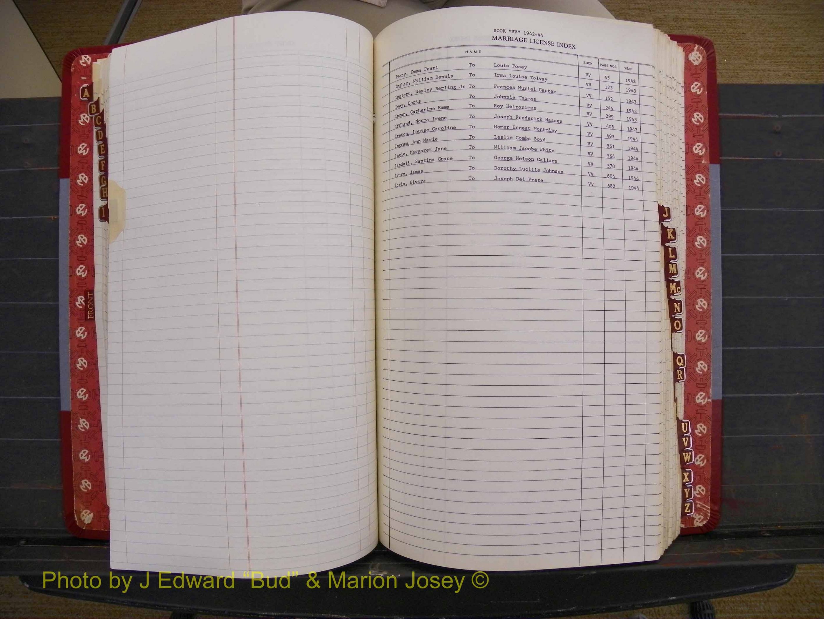 Richmond Marriages 1942-1956, Index I (219).JPG