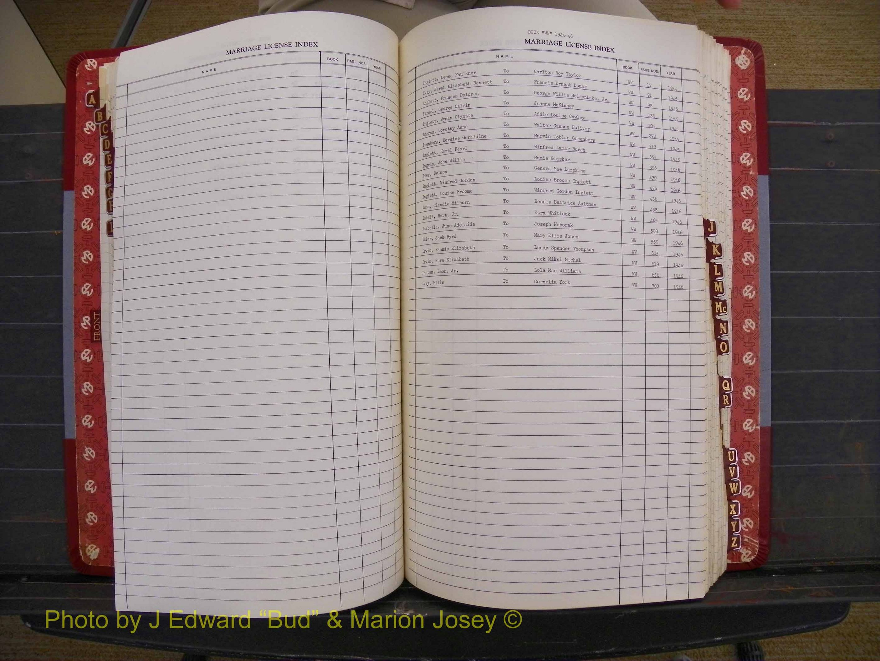 Richmond Marriages 1942-1956, Index I (220).JPG