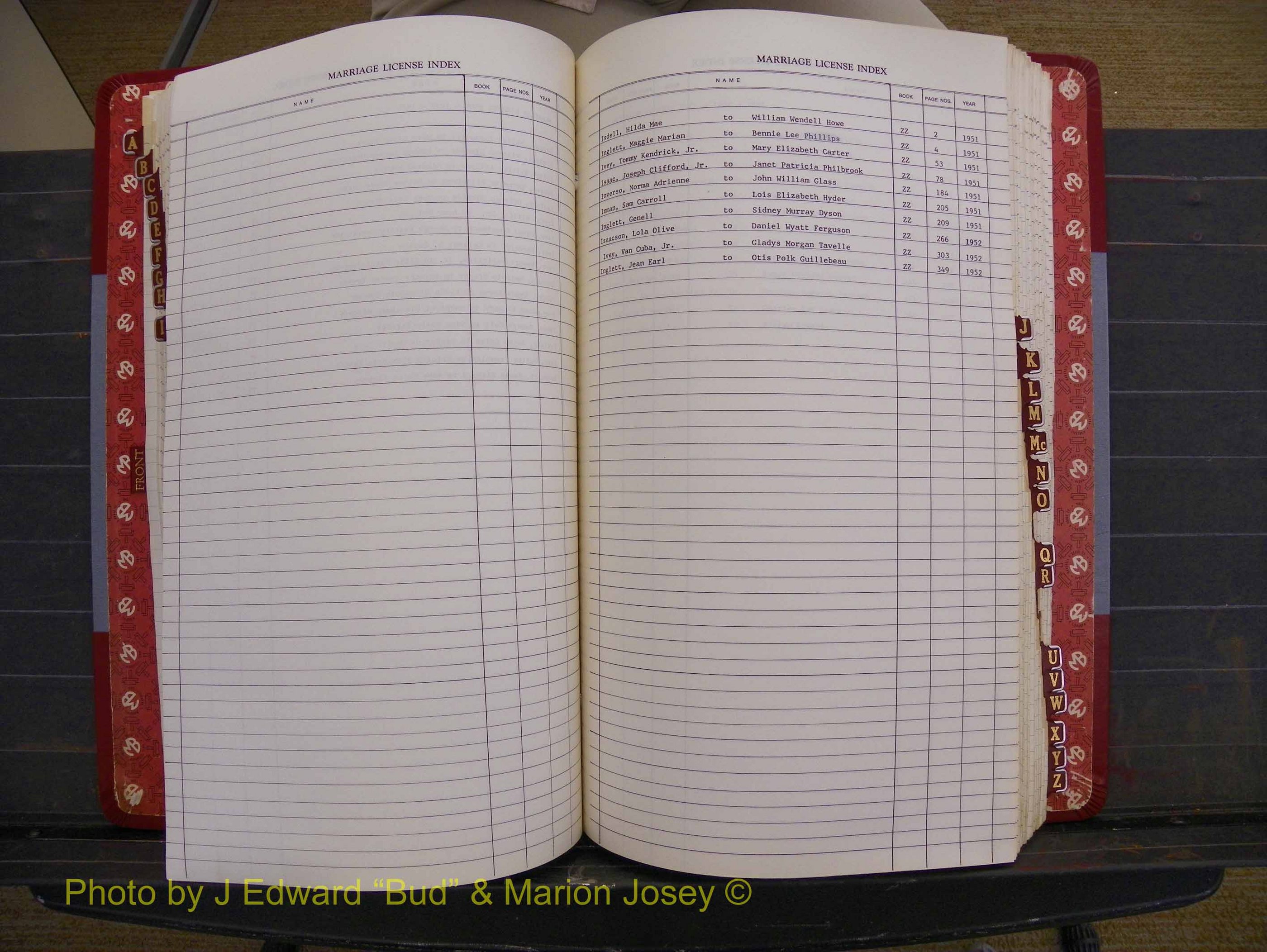 Richmond Marriages 1942-1956, Index I (223).JPG